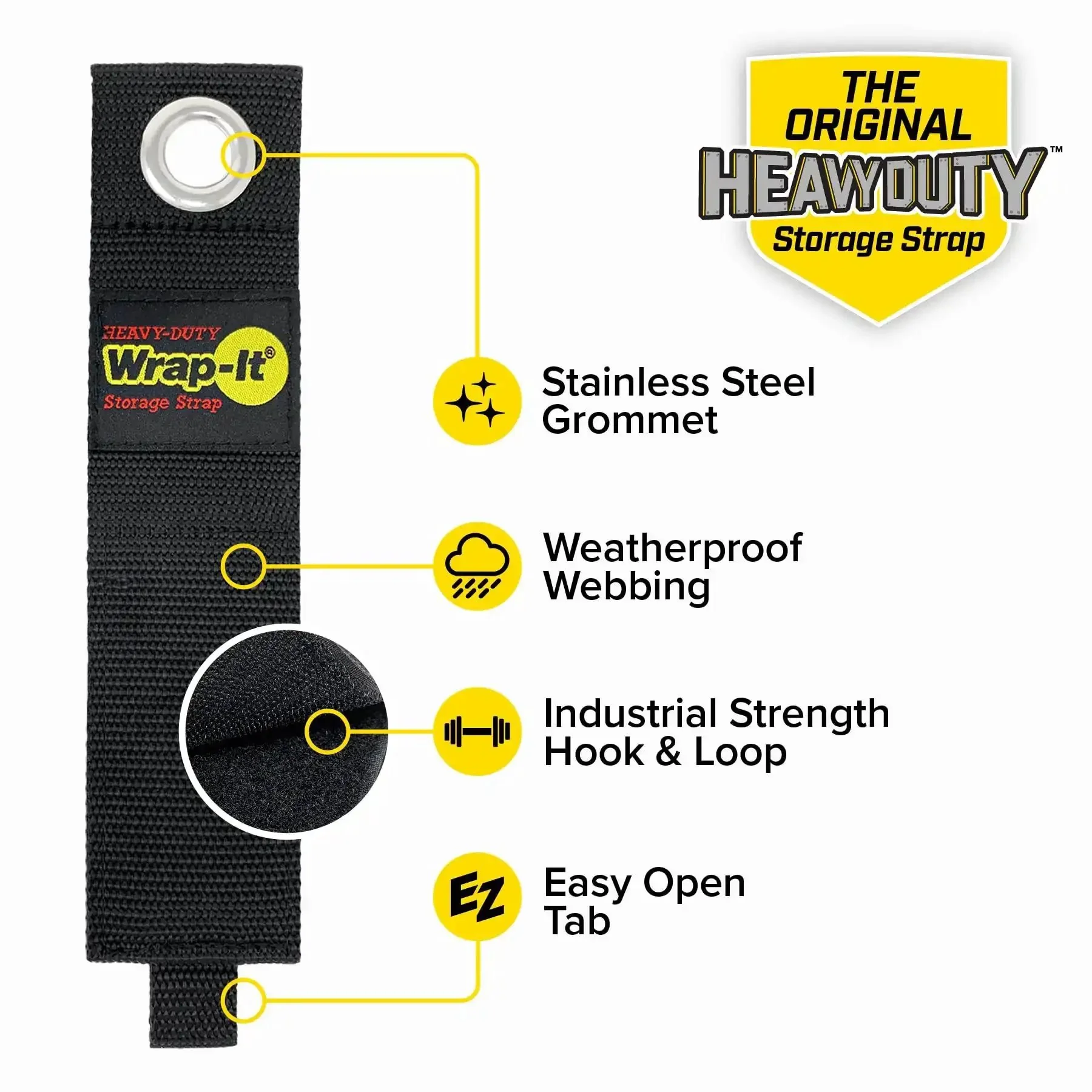 Heavy Duty Storage Straps Six Pack For Garage Cord Management And Cable Organization For RV Accessories And Shed Gear Keeps Extension Cords Neat And Tidy While Withstanding Tough Use - Image 6