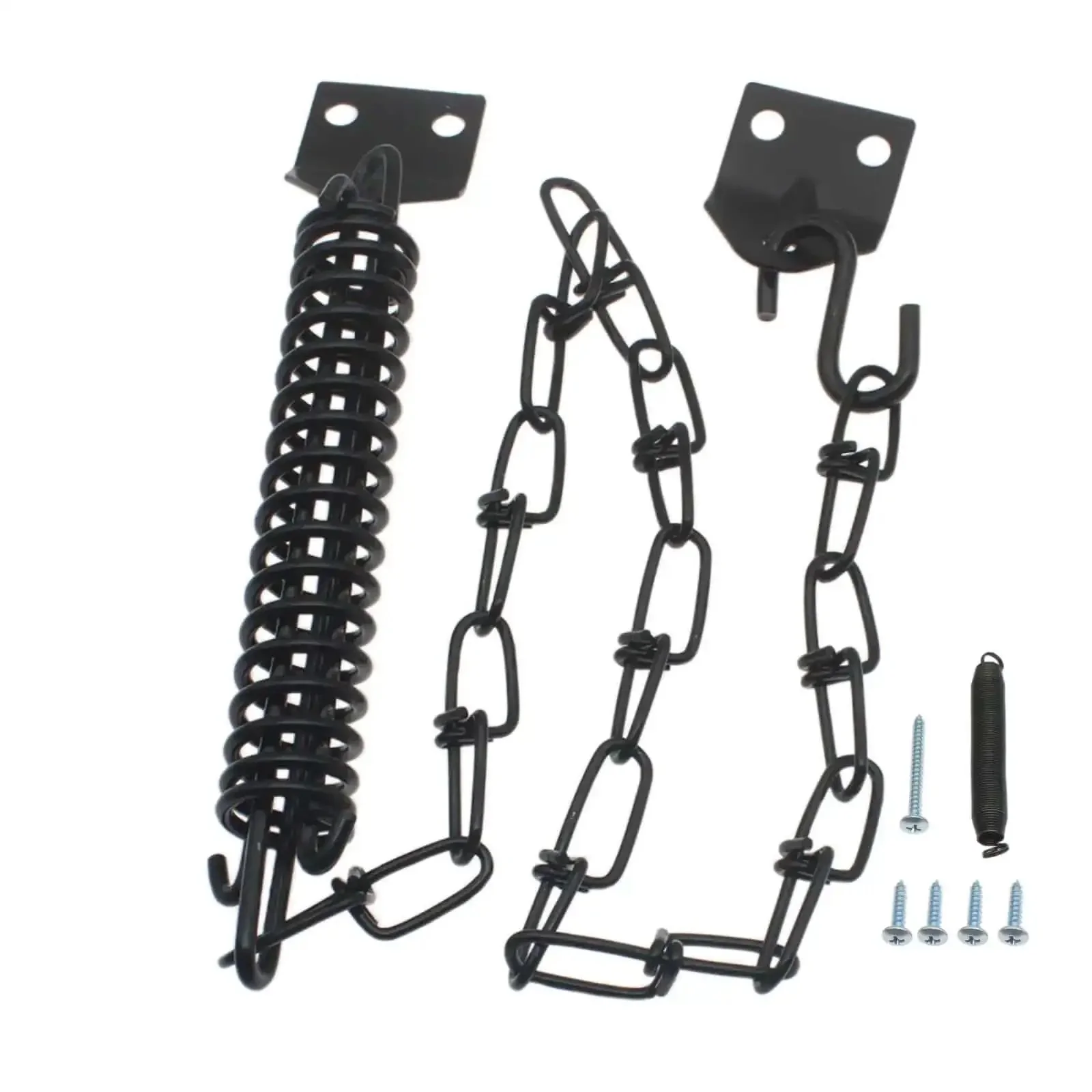 Heavy Duty Storm Door Closer With Screen Door Chain Protector Built To Last From Spring Steel Rust Resistant Easy Install No Fuss Black Finish Keeps Your Door Safe From Storm Damage And Windy Weather - Image 4
