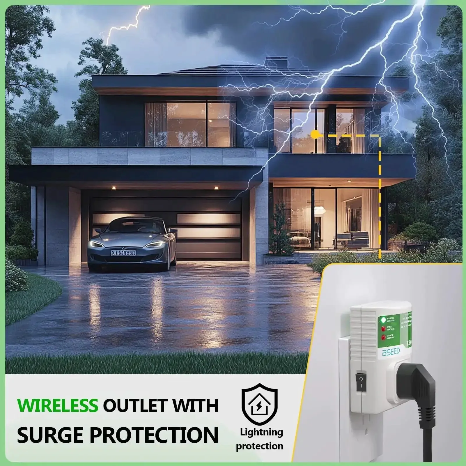 Heavy Duty Surge Protector For Refrigerator And Home Appliances 120V 20A 2400W Plug In Protector For TV PC Washer Freezer With Spike And Brownout Protection And Overload Shield Works Like A Champ - Image 6