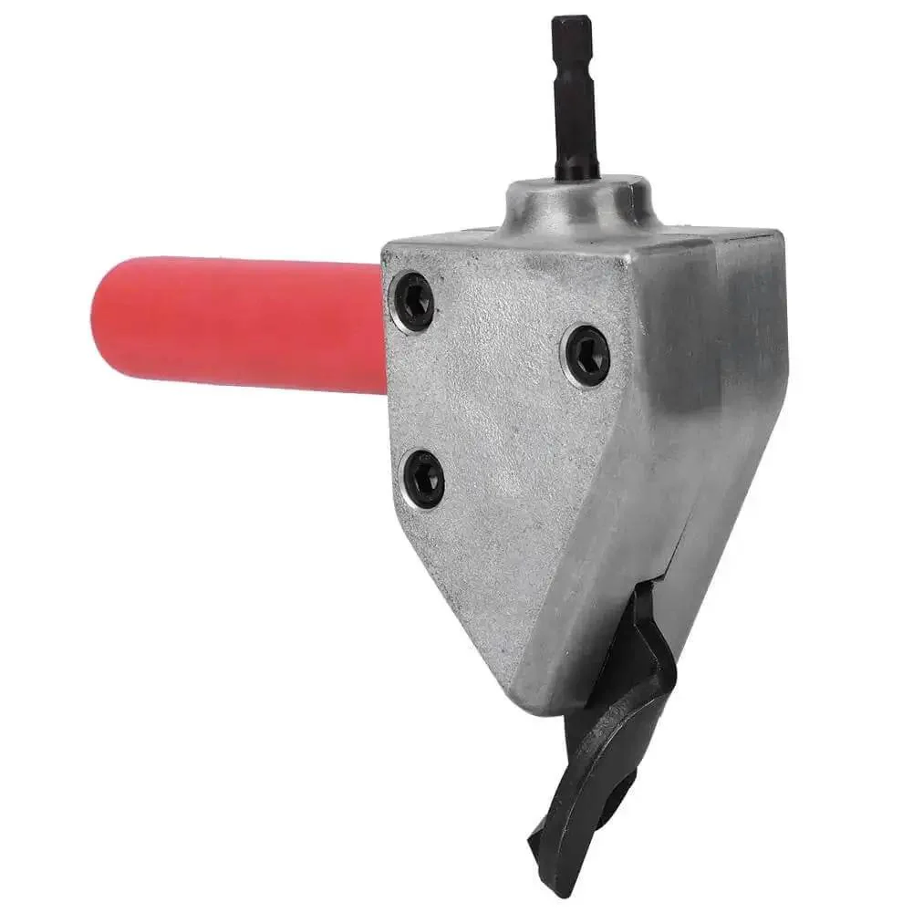 Heavy Duty T Cutter Head Metal Cutter Attachment For Electric Drills 7mm Hex Shank Ergonomic Handle Built Tough For Clean Cuts Through Iron Stainless Steel Copper Aluminum Alloy And Plastic Plywood