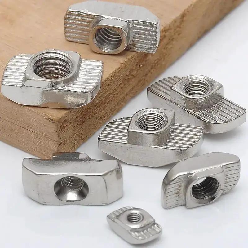 Heavy Duty T Nut Kit For Aluminum Profiles 2020 3030 4040 96 Piece Hammer Head Sliding T Nuts Set M3 M4 M5 M6 M8 Durable Carbon Steel Nickel Plated For Rust Resistance And Quick Easy Assembly In Workshop Or Garage - Image 4