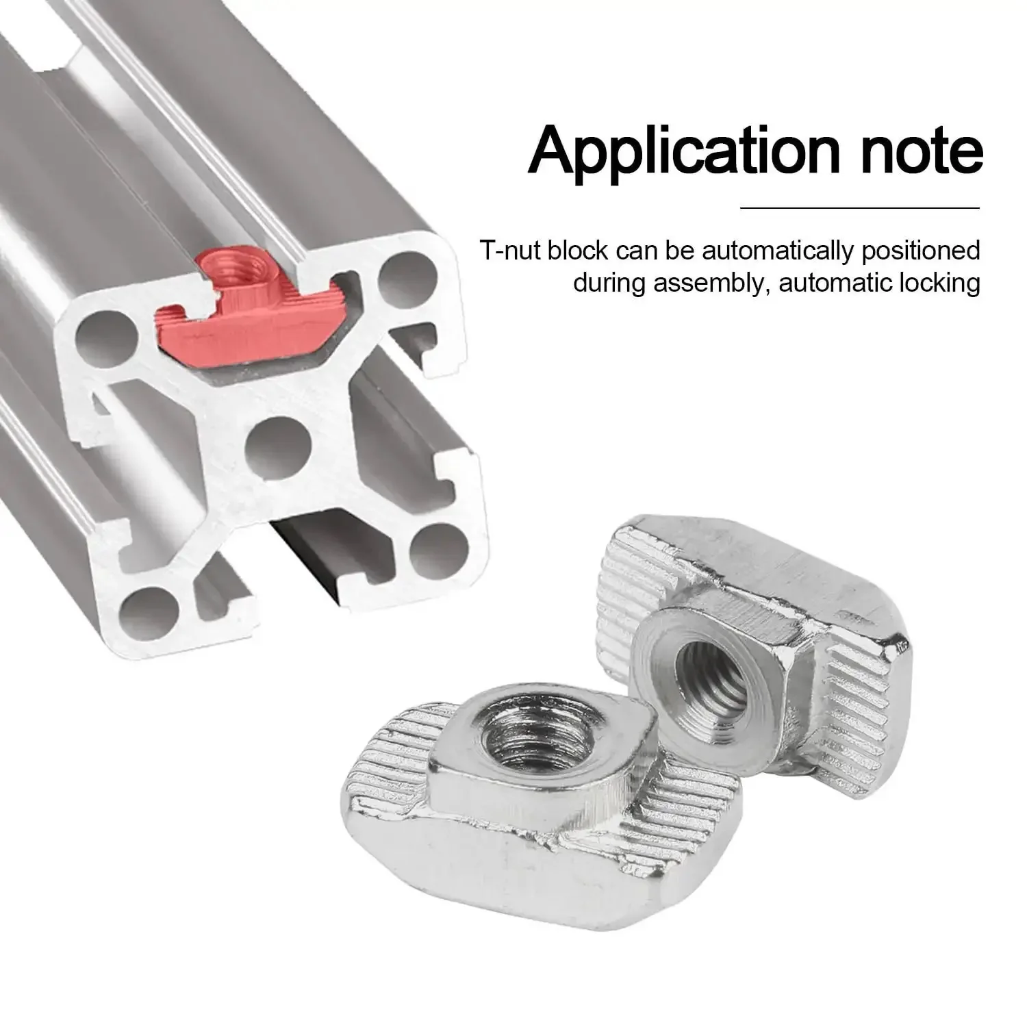 Heavy Duty T Nut Kit For Aluminum Profiles 2020 3030 4040 96 Piece Hammer Head Sliding T Nuts Set M3 M4 M5 M6 M8 Durable Carbon Steel Nickel Plated For Rust Resistance And Quick Easy Assembly In Workshop Or Garage - Image 6