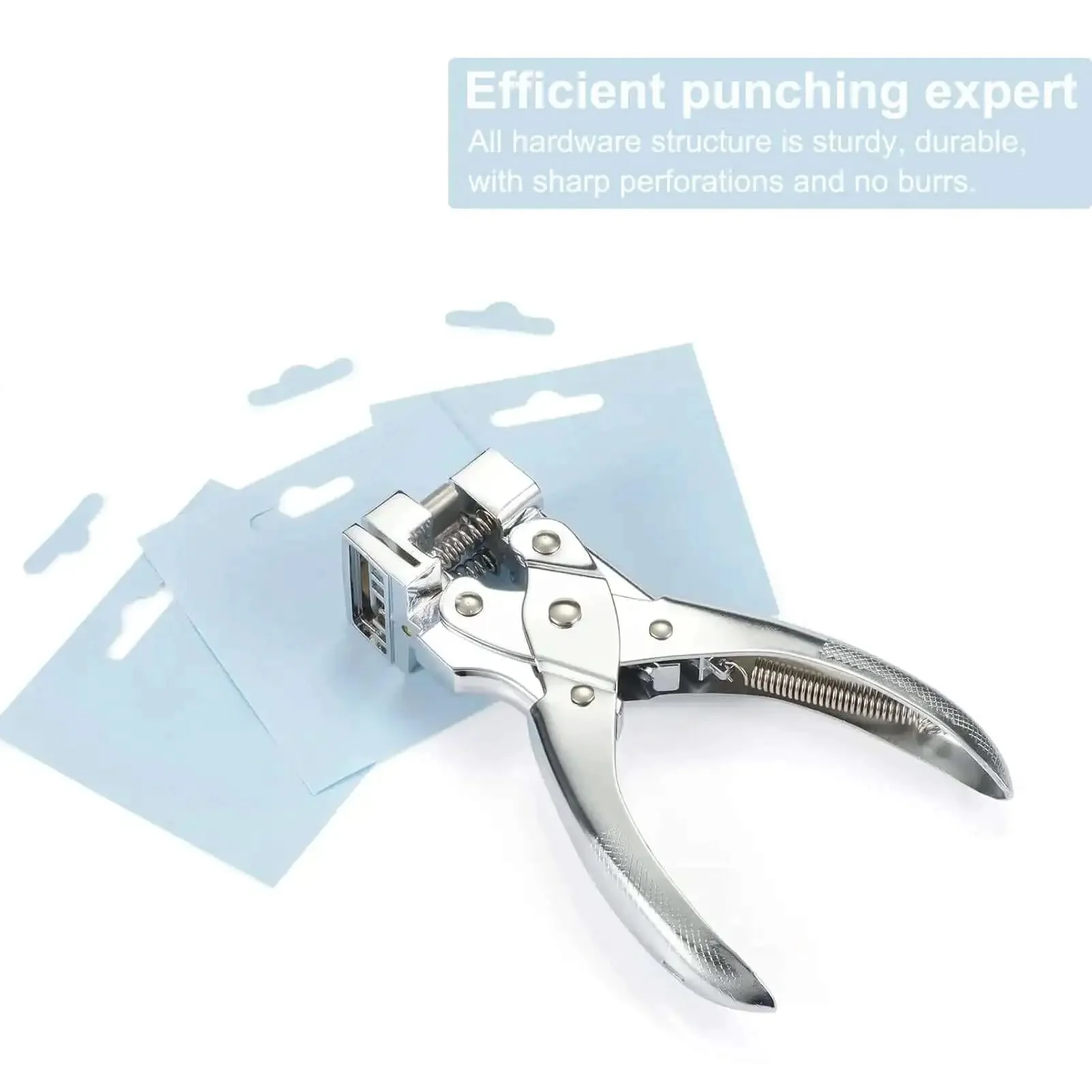 Heavy Duty T Slot Hole Punch Handheld Cutter For Tags Badges And ID Cards PVC Cardboard And Paper Crafting Practical Airplane Hole Punch With Butterfly T Hook Clamp Pliers And Durable Zinc Alloy Punch For DIY Projects - Image 5