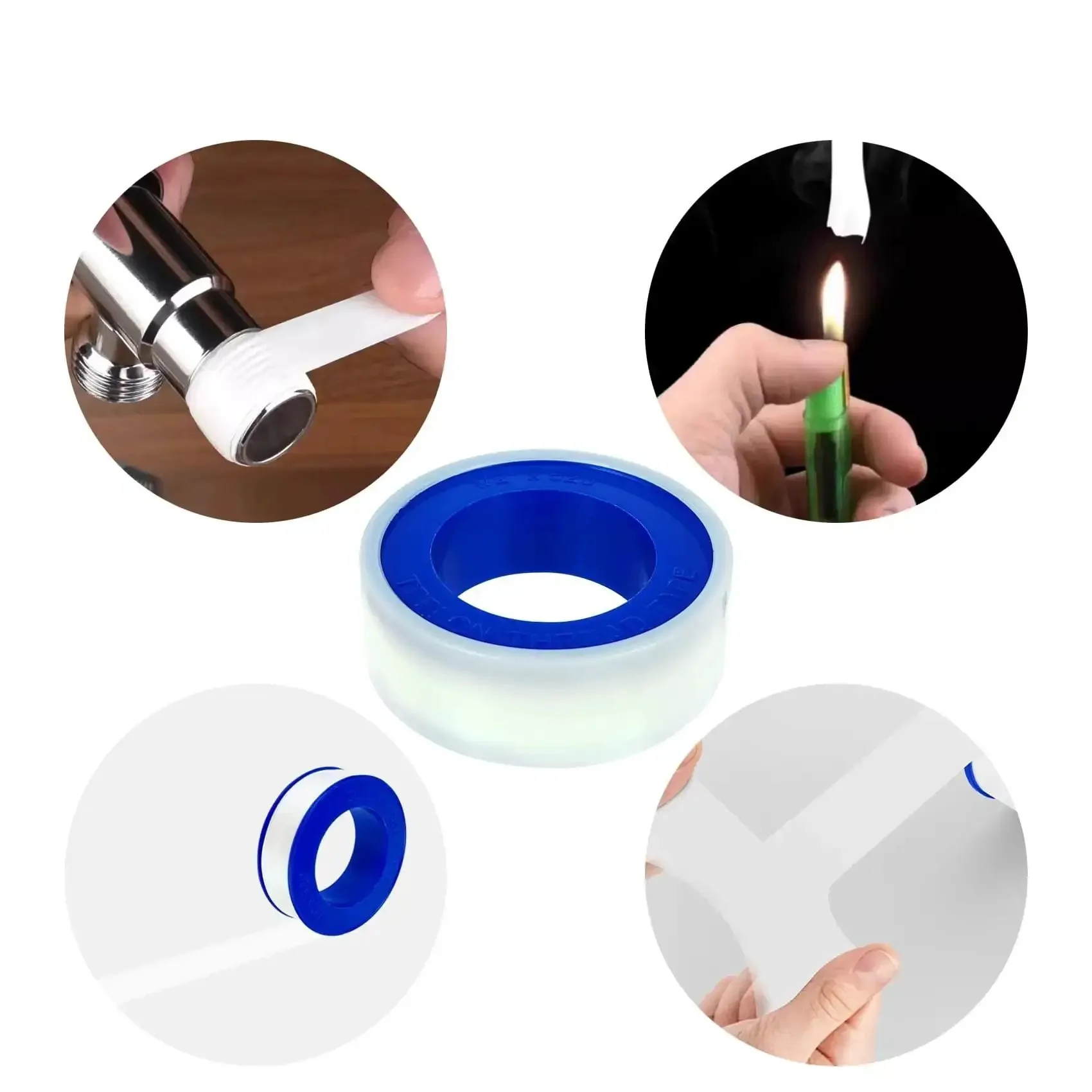 Heavy Duty Teflon Tape For Plumbing Half Inch Wide And 520 Inches Long High Density PTFE Thread Sealant For Shower Heads And Water Pipes Waterproof No Hassle Leak Free Joints Thicker Than Standard Corrosion Resistant - Image 5