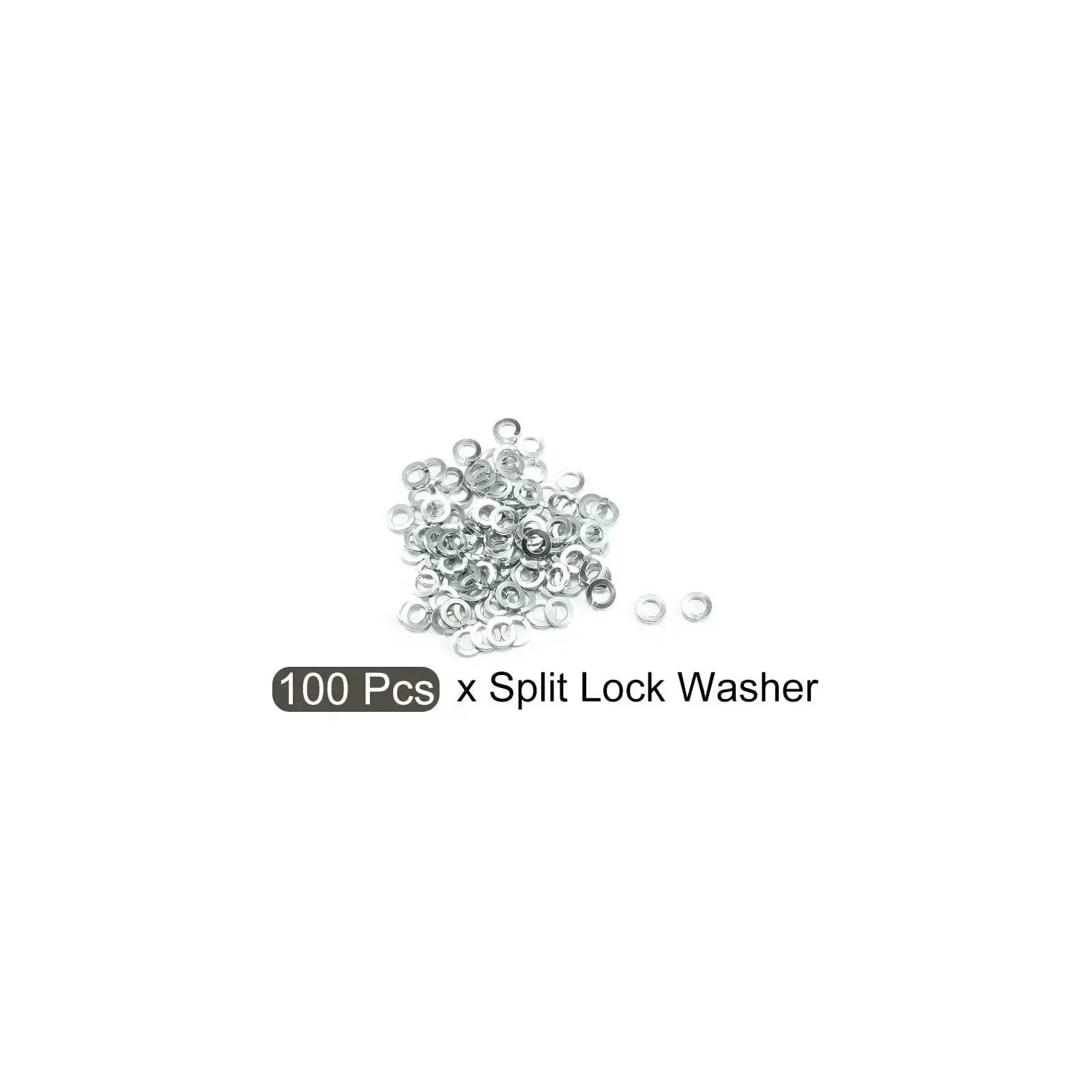 Heavy Duty Three Sixteenth Inch Split Lock Washers 100 Pack Zinc Plated Carbon Steel Spring Gaskets For Household Projects DIY Furniture And Appliance Maintenance - Image 2