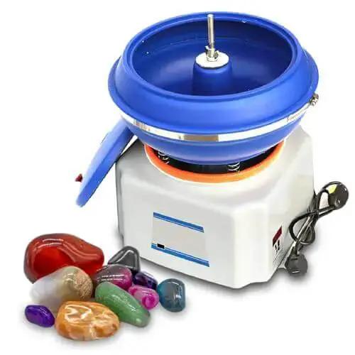 Heavy Duty Vibrating Tumbler Polisher For Jewelry And Metal Components Bowl Tumbling Polishing Machine With High Frequency Vibration Delicate Gemstones Jade And Handicrafts Finishes Like A Pro