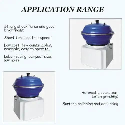 Heavy Duty Vibrating Tumbler Polisher For Jewelry And Metal Components Bowl Tumbling Polishing Machine With High Frequency Vibration Delicate Gemstones Jade And Handicrafts Finishes Like A Pro - Image 6