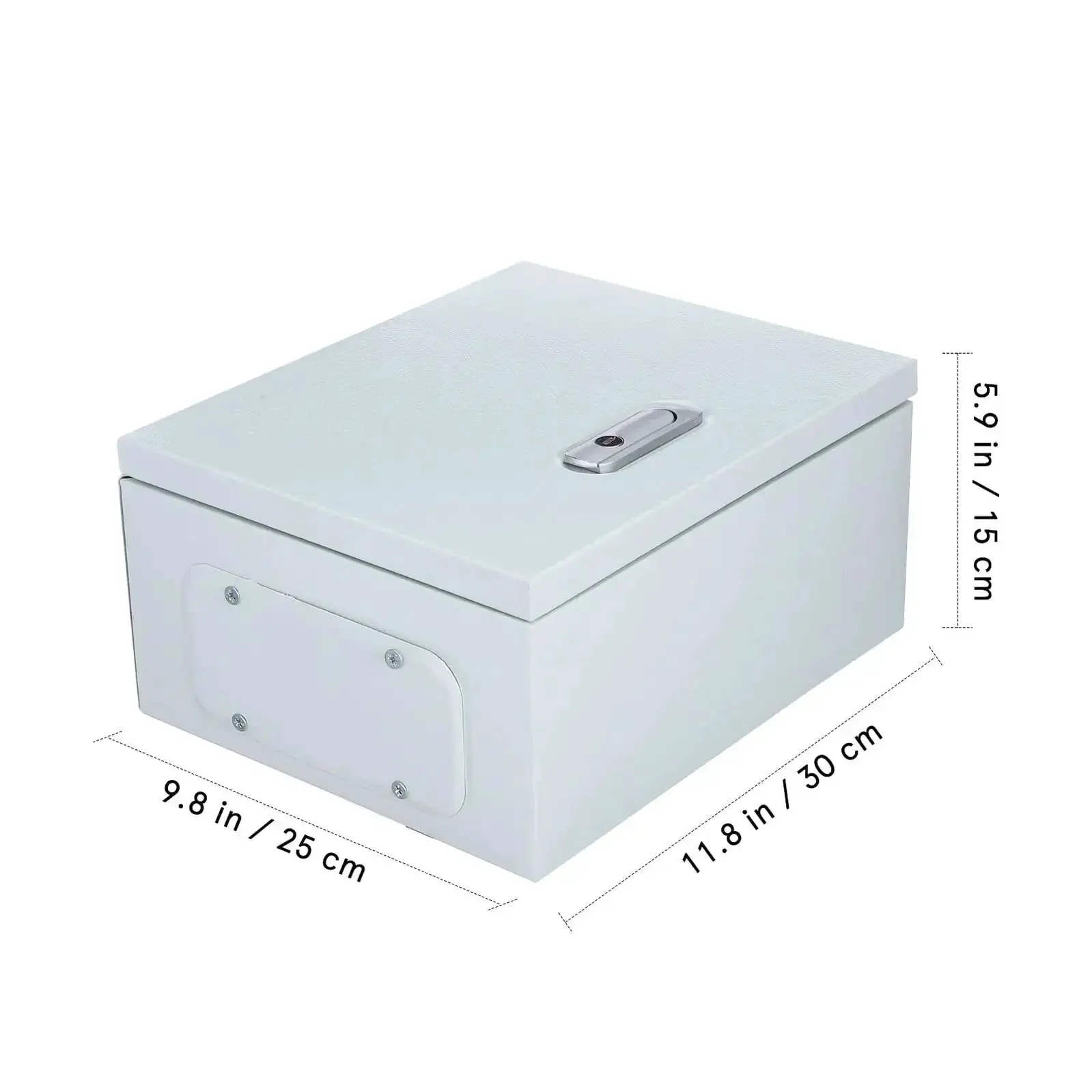 Heavy Duty Wall Mount Stainless Steel Electrical Junction Box Weatherproof Outdoor Power Distribution Enclosure Beefy Thickened Metal Cabinet For Safe Home And Site Wiring Outdoor Control Panel Without Handle - Image 9