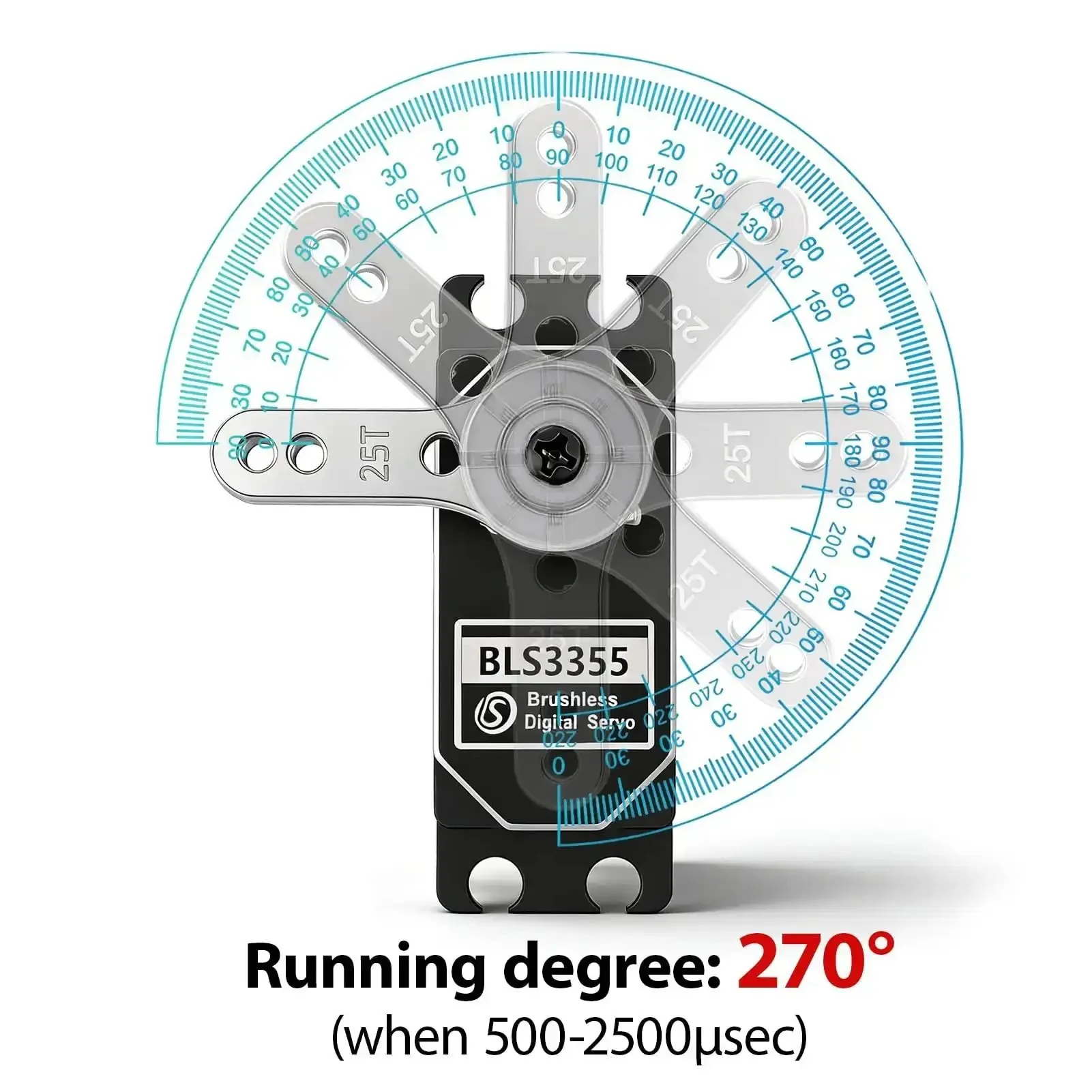 Heavy Duty Waterproof Brushless Servo With Full Metal Gears For 1 8 1 10 1 12 RC Cars High Torque Digital Servo Shockproof With Efficient Heat Dissipation And Lightning Fast 60 Degree Turn In Under A Tenth Of A Second 61 Kg Cm Torque At Eight Point Four - Image 4