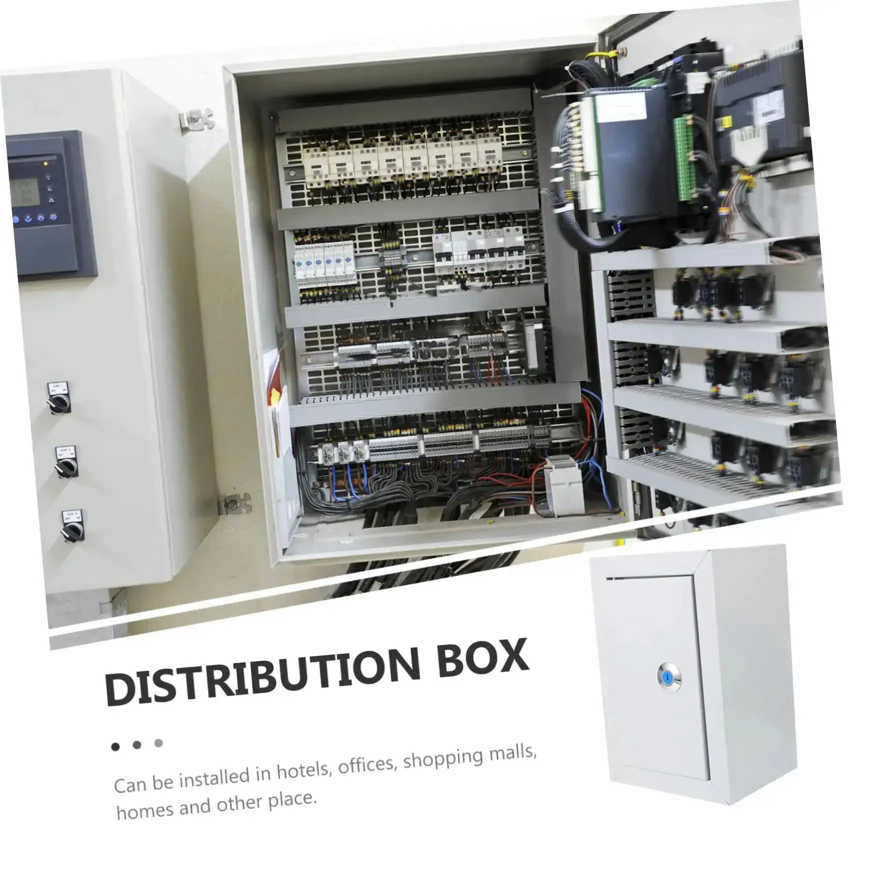 Heavy Duty Weatherproof Wall Mount Electrical Distribution Box For Industrial Use Durable Steel Enclosure Beefed Up For Offices Factories Hospitals And Homes With Easy Access Panels And Safe Wiring - Image 3