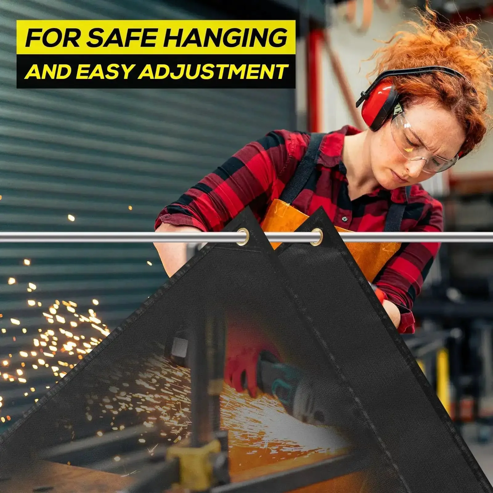 Heavy Duty Welding Blanket 4x6 Ft Silicone Coated Fiberglass Fireproof Shield With Heat Resistant Up To 1022F For Home Shop And Outdoor Use Perfect For Pro Level Welding And Cutting Tasks - Image 5