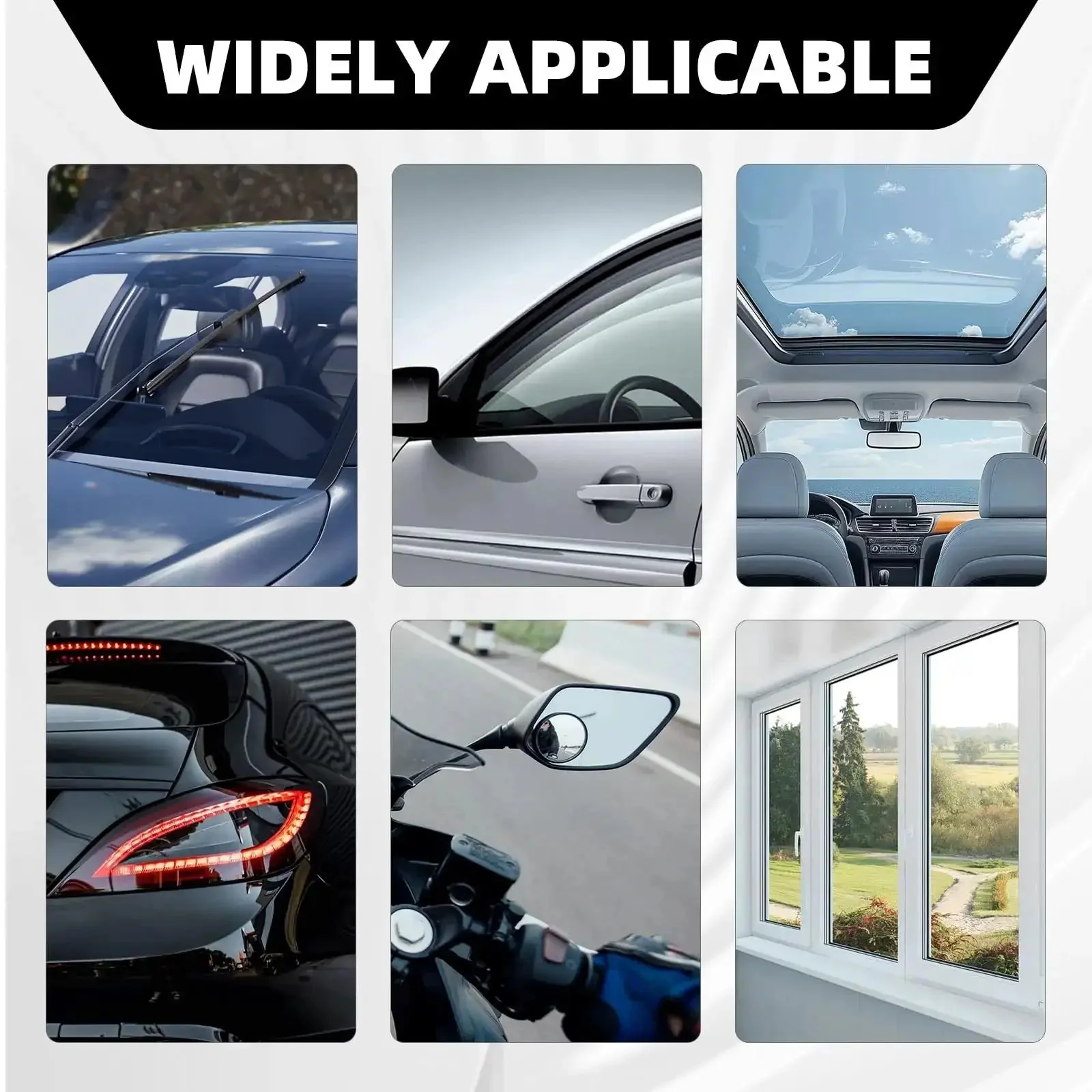 Heavy Duty Windshield Adhesive And Sealant 50ML Fast Curing Formula For Auto Glass Car Windscreen RV Window Weather Resistant High Strength Crack Repair Glue - Image 2