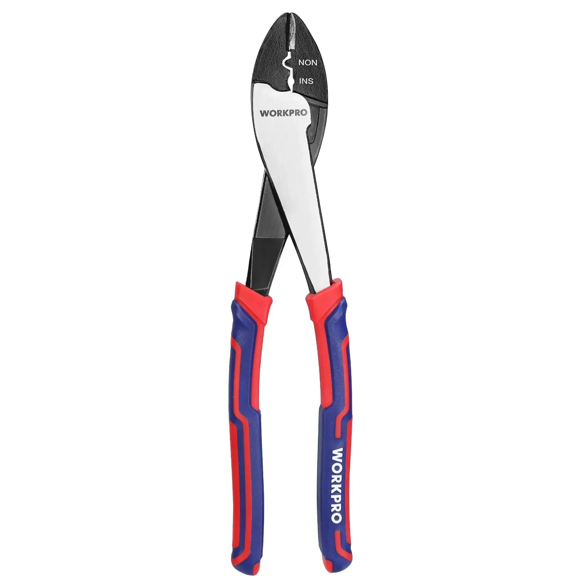 Heavy Duty Wire Cutter Crimper Tool For 10 To 22 AWG Terminals And Connectors Insulated And Non Insulated Built Tough For Pros And DIY Gripping Nose For Pulling Holding Twisting And Bending Wires