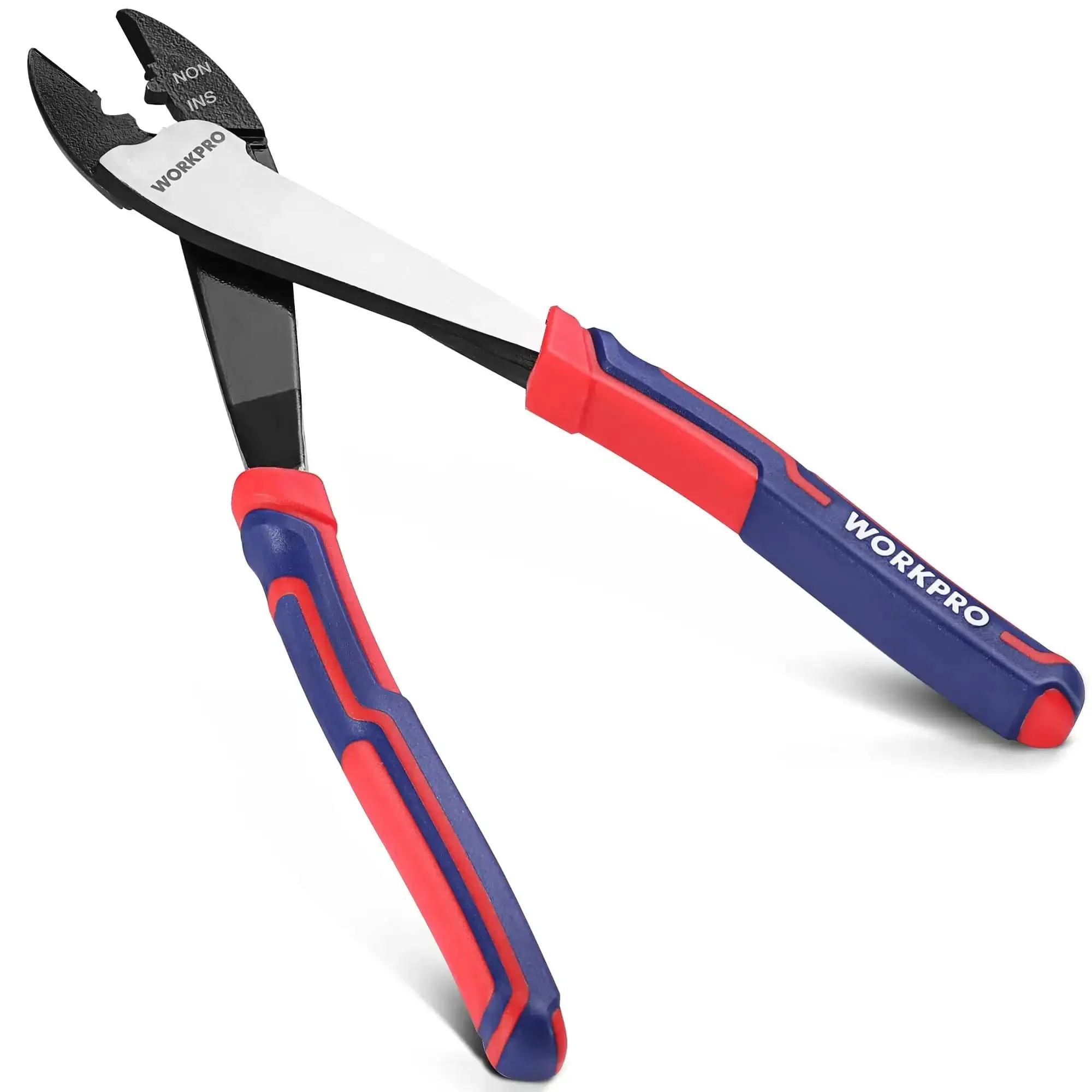 Heavy Duty Wire Cutter Crimper Tool For 10 To 22 AWG Terminals And Connectors Insulated And Non Insulated Built Tough For Pros And DIY Gripping Nose For Pulling Holding Twisting And Bending Wires - Image 2