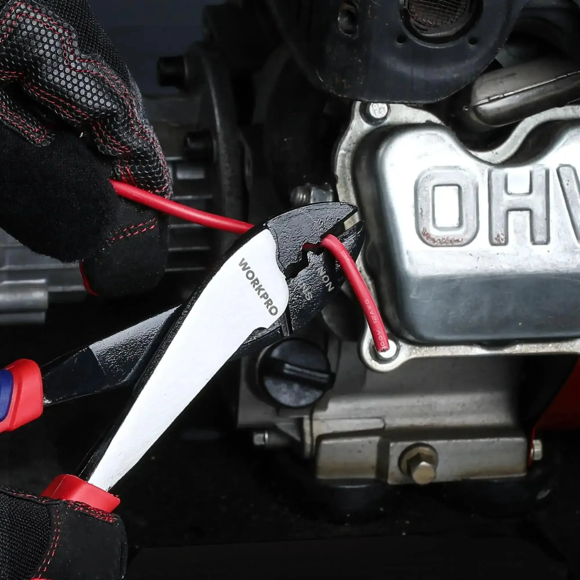 Heavy Duty Wire Cutter Crimper Tool For 10 To 22 AWG Terminals And Connectors Insulated And Non Insulated Built Tough For Pros And DIY Gripping Nose For Pulling Holding Twisting And Bending Wires - Image 4