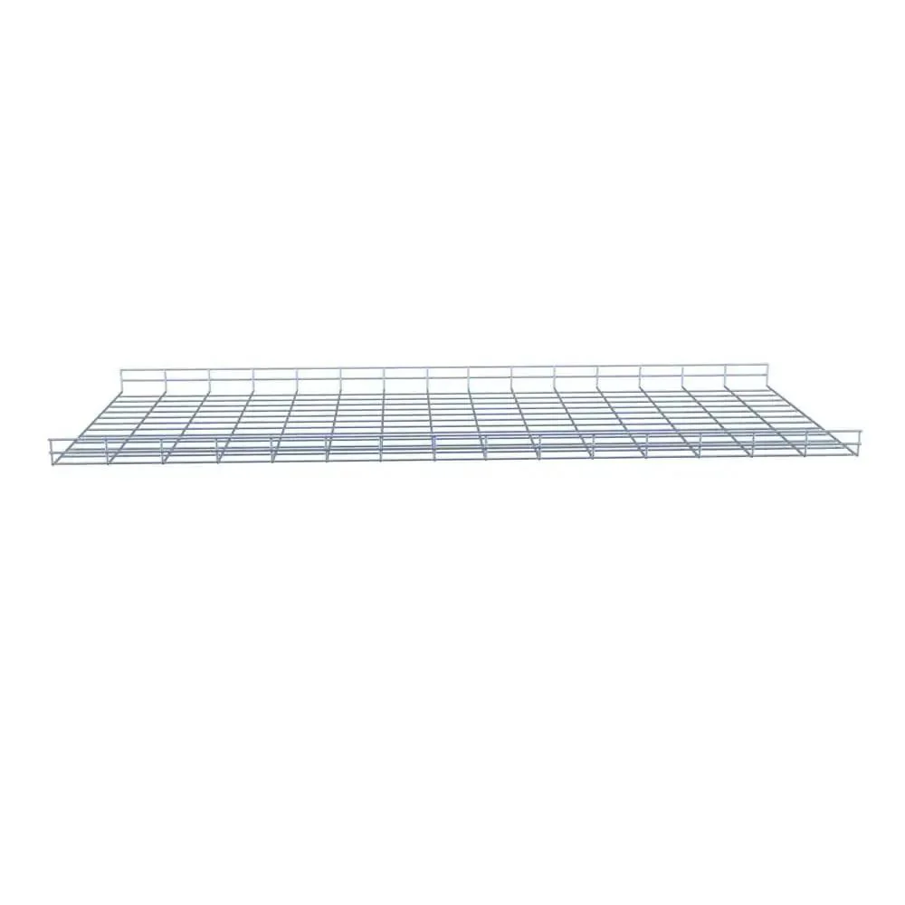 Heavy Duty Wire Mesh Cable Tray Set In Electro Zinc Plated Silver Steel For Easy Cable Management Pro Grade Cut To Fit Design Durable Steel Construction 1.97 X 23.63 X 59.06 Inch 2 Pack - Image 4