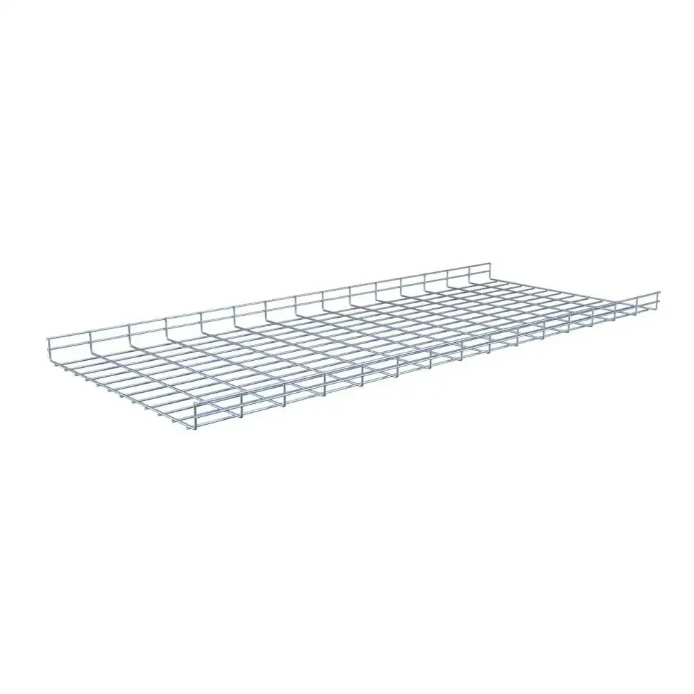 Heavy Duty Wire Mesh Cable Tray Set In Electro Zinc Plated Silver Steel For Easy Cable Management Pro Grade Cut To Fit Design Durable Steel Construction 1.97 X 23.63 X 59.06 Inch 2 Pack - Image 5