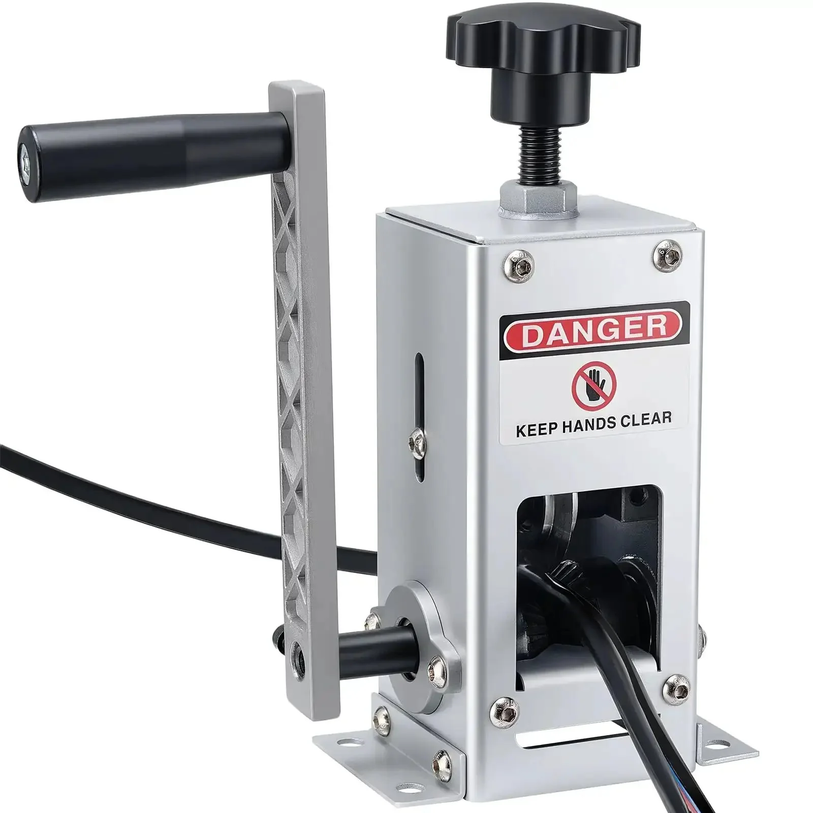 Heavy Duty Wire Stripper Machine With Hand Crank Or Drill Powered Modes, Strips Copper Cable From 0.06 To 1.18 Inches, Q235 Frame, Easy To Use For Scrap Copper Recycling, Ideal For DIY Garage And Small Workshop - Image 2