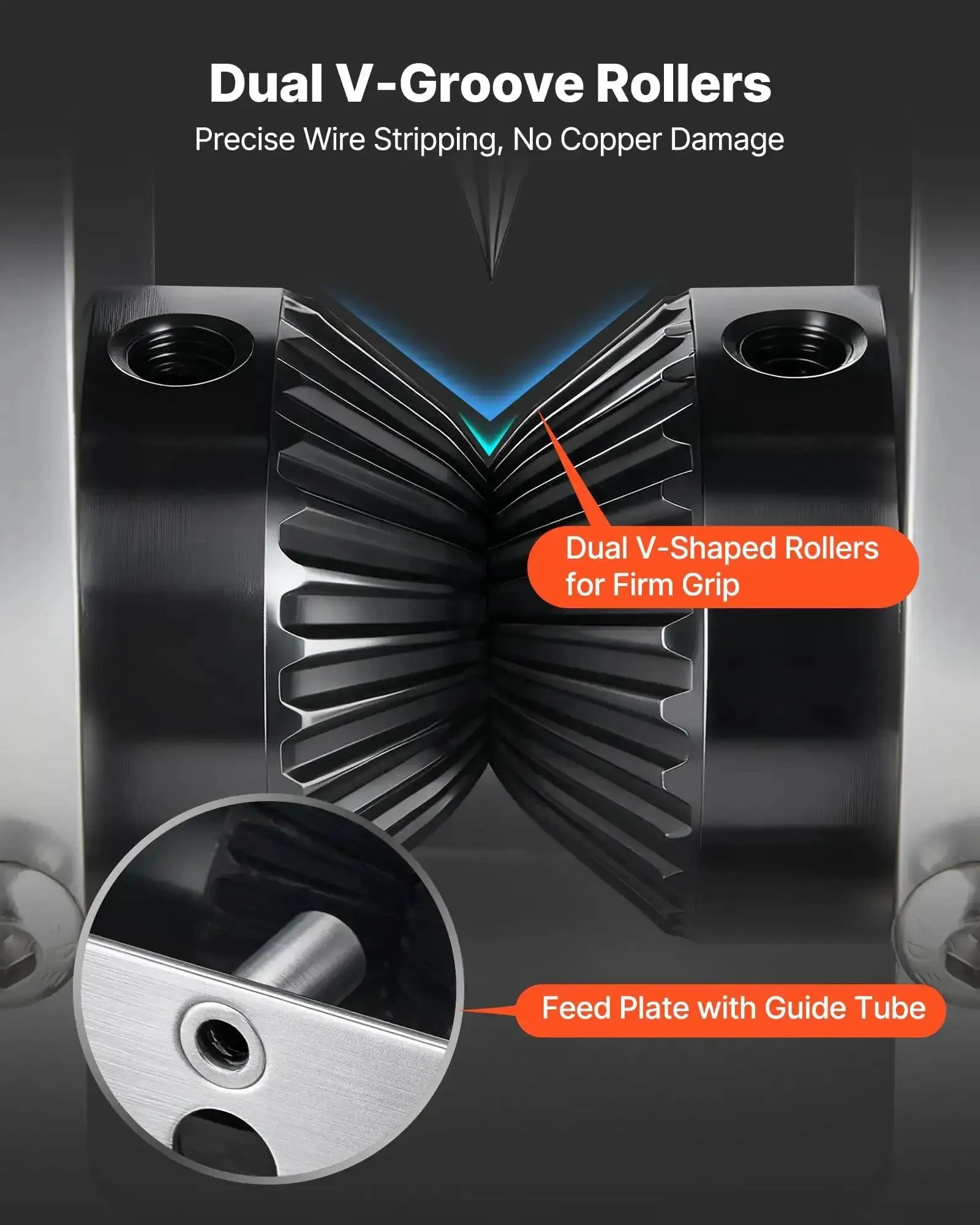 Heavy Duty Wire Stripper Machine With Hand Crank Or Drill Powered Modes, Strips Copper Cable From 0.06 To 1.18 Inches, Q235 Frame, Easy To Use For Scrap Copper Recycling, Ideal For DIY Garage And Small Workshop - Image 8