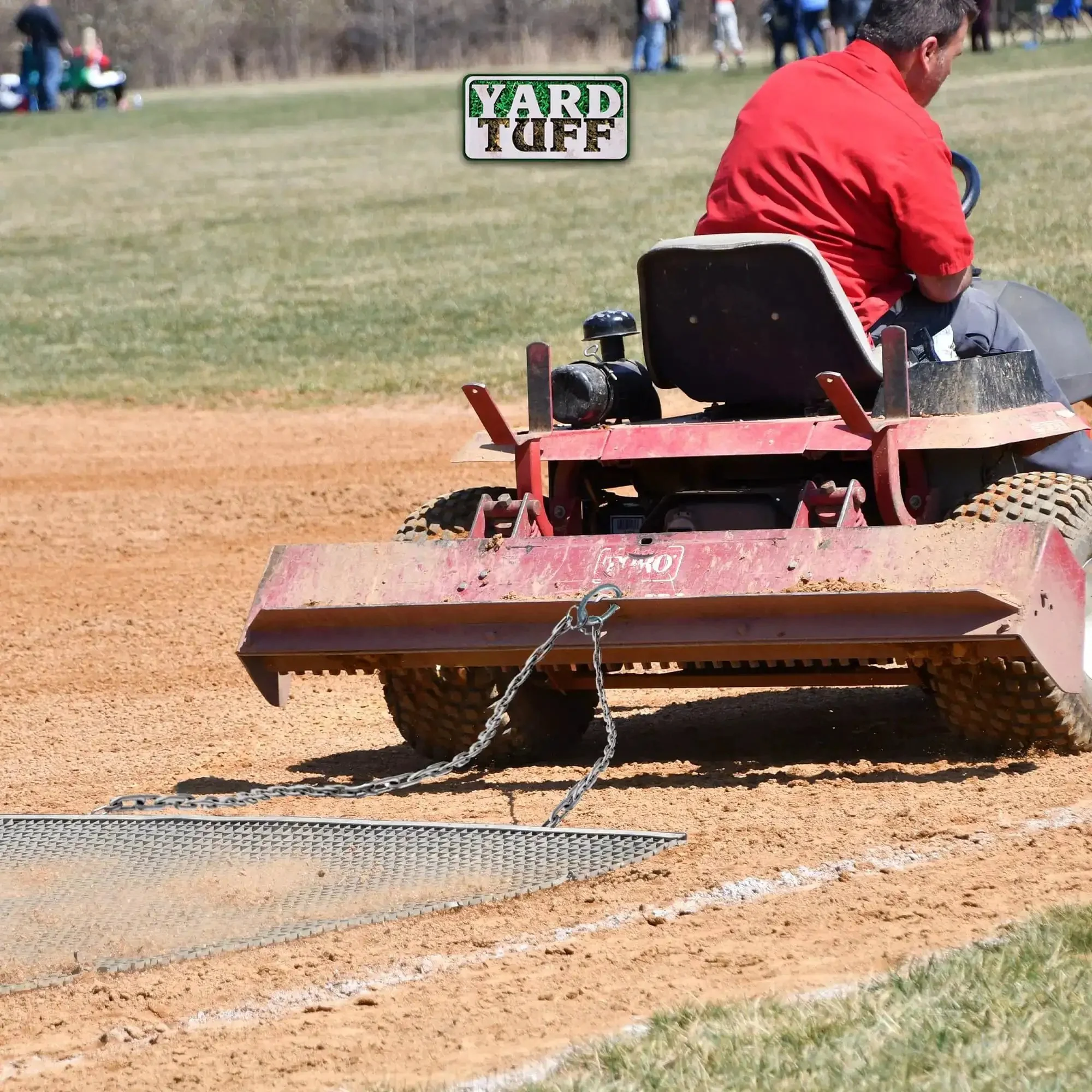 Heavy Duty Zinc And Steel Mesh Field Drag Mat For Surface Leveling With Tow Chain And Tow Ring, Rugged Yard Drag Harrow For Driveways, Yards, Baseball Fields, Parking Lots, And Vehicle Assisted Pulling - Image 4