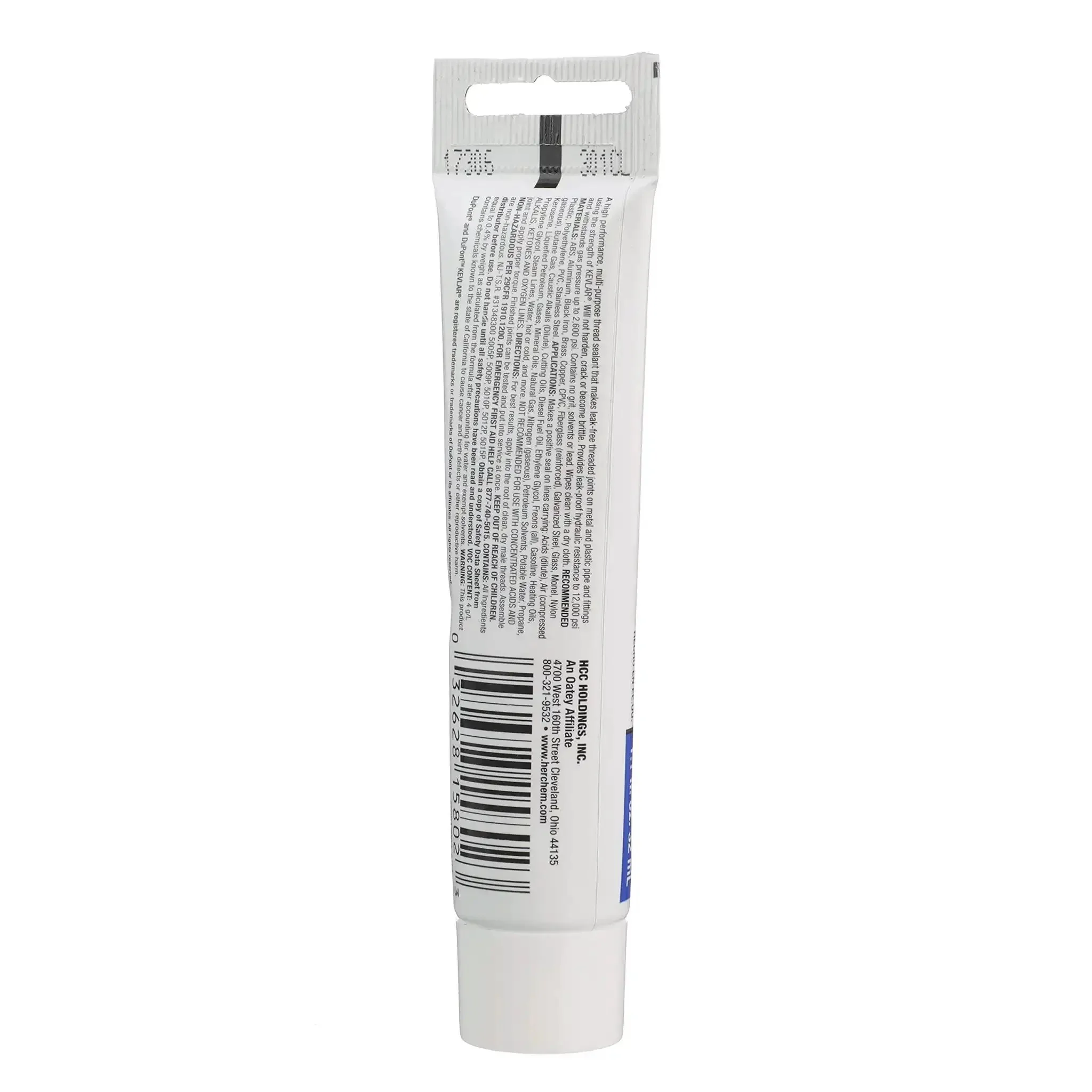 Hercules Megaloc Multi-Purpose Thread Sealant For Plastic And Metal Pipes Odorless And Non-Flammable Safe For Drinking Water Lines Wipes Clean From Hands Sets Soft At Temperatures From -50F To 400F 1.1 Oz - Image 3