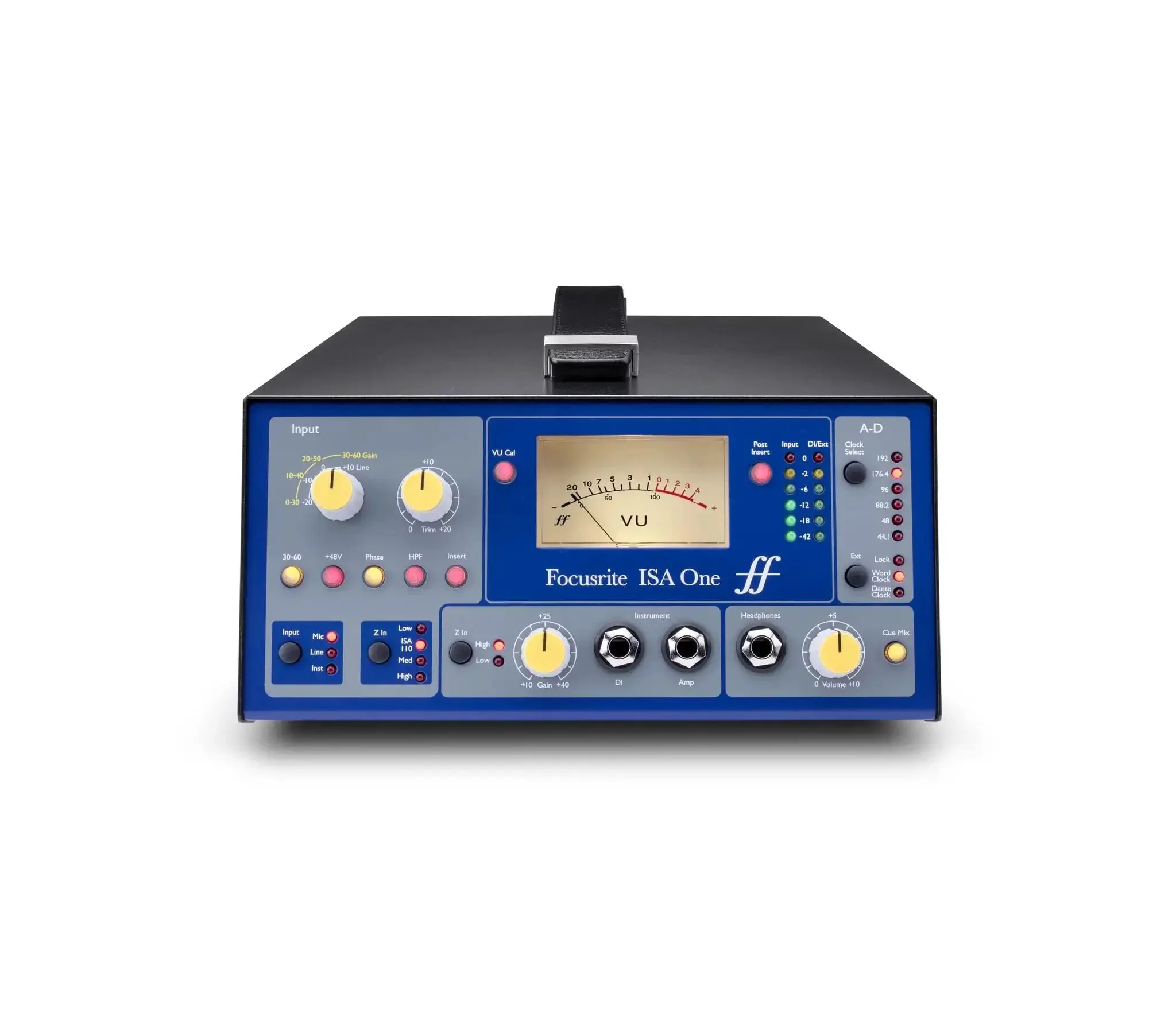 Heritage Microphone Preamplifier With Independent DI Variable Impedance Selector And Independent Headphone Amp For Studio Grade Tracking Warm Transformer Based Tone And Flexible Pro Grade Connectivity