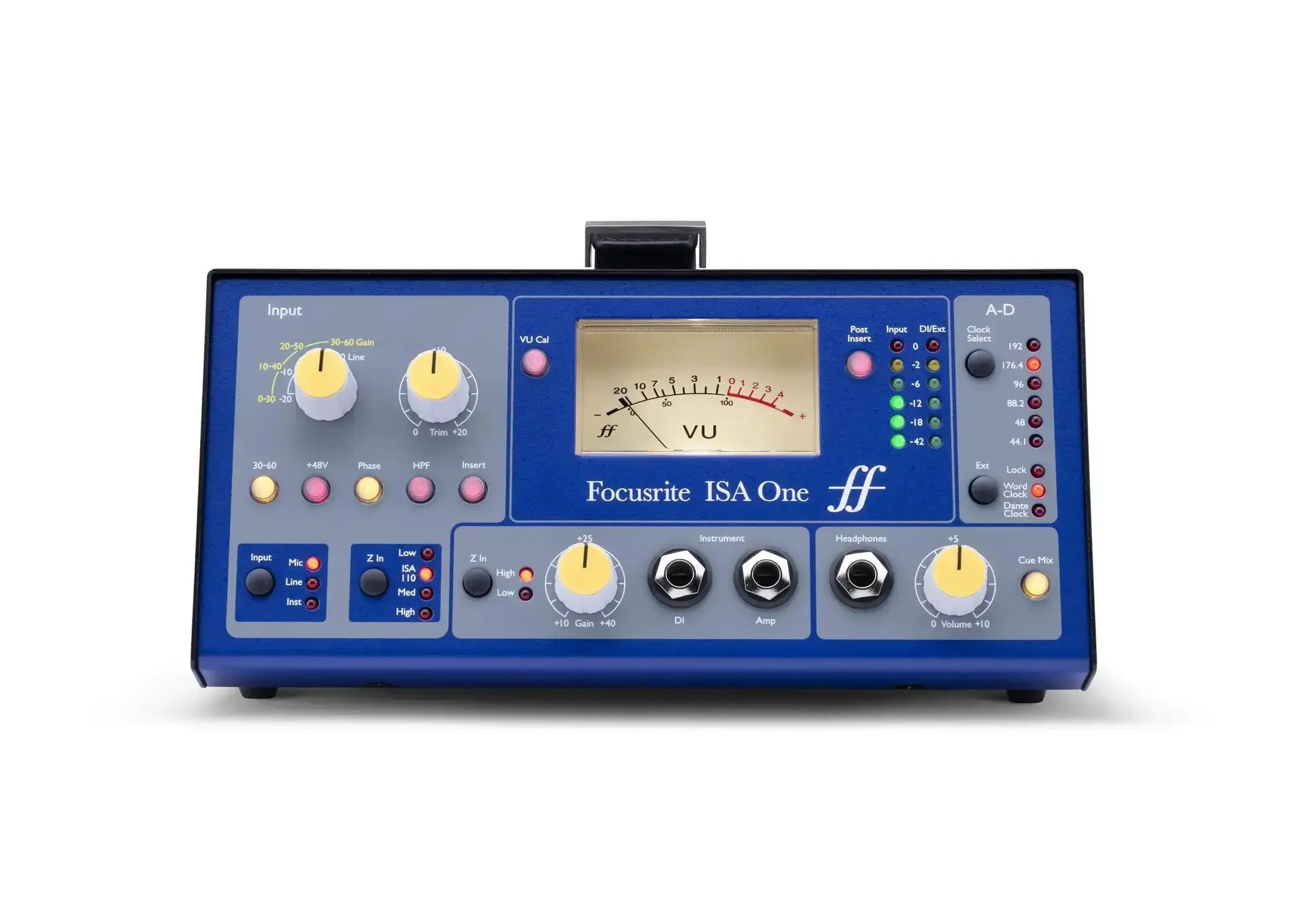 Heritage Microphone Preamplifier With Independent DI Variable Impedance Selector And Independent Headphone Amp For Studio Grade Tracking Warm Transformer Based Tone And Flexible Pro Grade Connectivity - Image 4