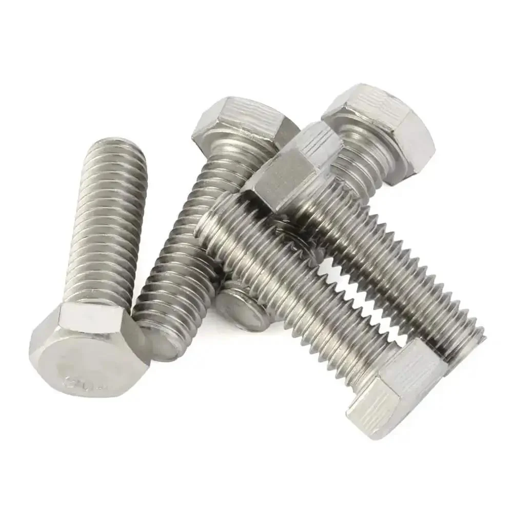 Hex Head Bolt With Fully Threaded Shaft Half Inch Diameter 13 Threads Per Inch Two Inches Long Stainless Steel 304 Plain Finish Pack Of Eight For Home Office And Machinery Projects - Image 3