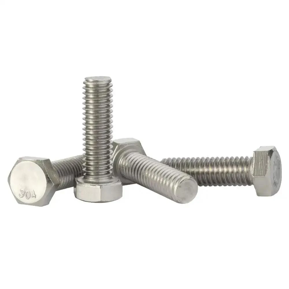 Hex Head Bolt With Fully Threaded Shaft Half Inch Diameter 13 Threads Per Inch Two Inches Long Stainless Steel 304 Plain Finish Pack Of Eight For Home Office And Machinery Projects - Image 4