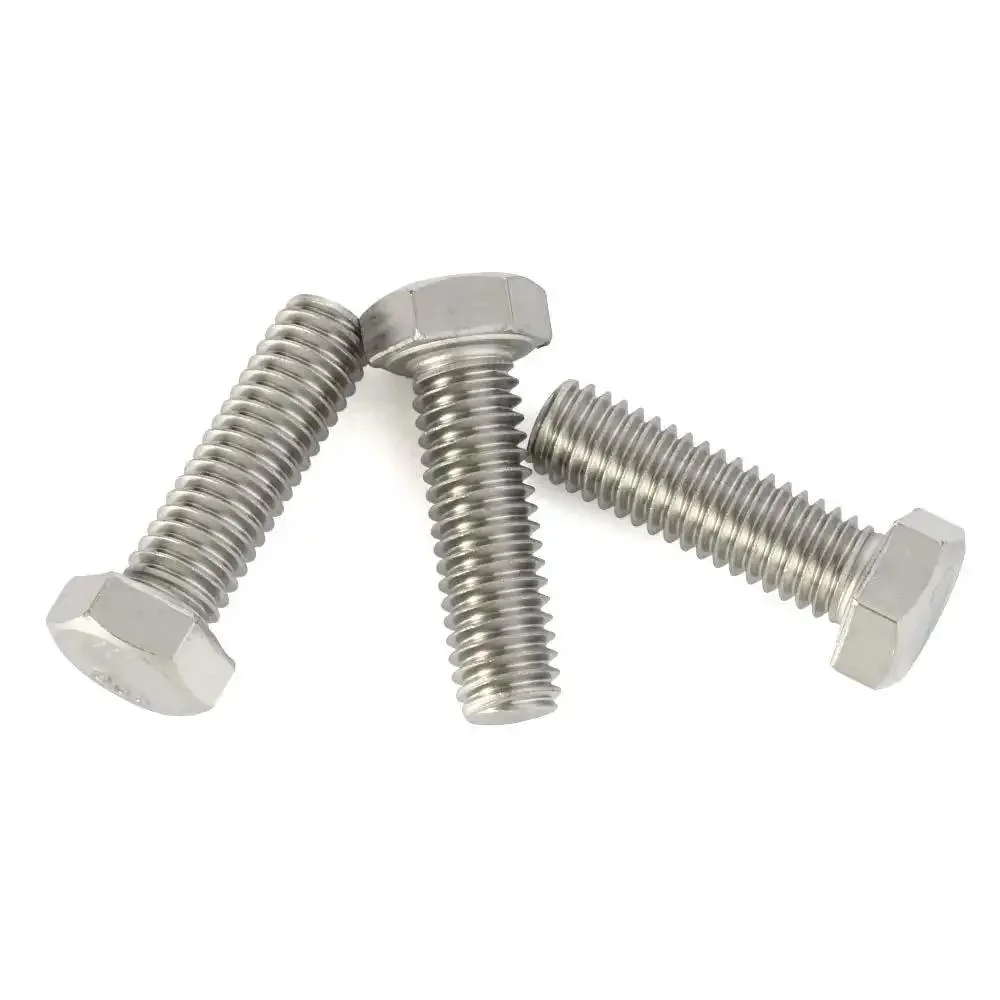 Hex Head Bolt With Fully Threaded Shaft Half Inch Diameter 13 Threads Per Inch Two Inches Long Stainless Steel 304 Plain Finish Pack Of Eight For Home Office And Machinery Projects - Image 5