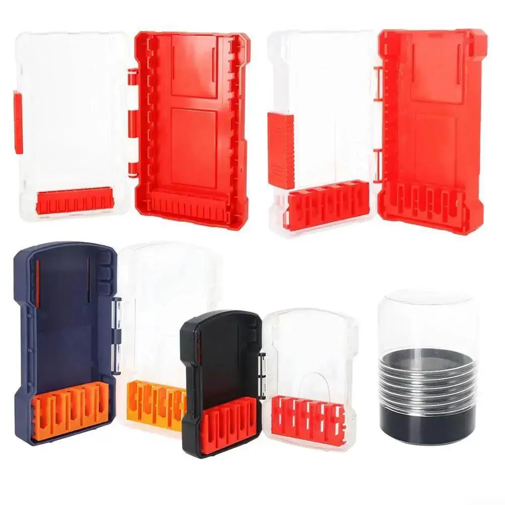 Hex Shank Drill Bit Organizer Case With Quick Release Slots Grab And Go Portable 10 Slot Storage Box In Blue For Bits And Tap Accessories Durable Plastic Bit Holder For Secure Transport And Easy Access - Image 2