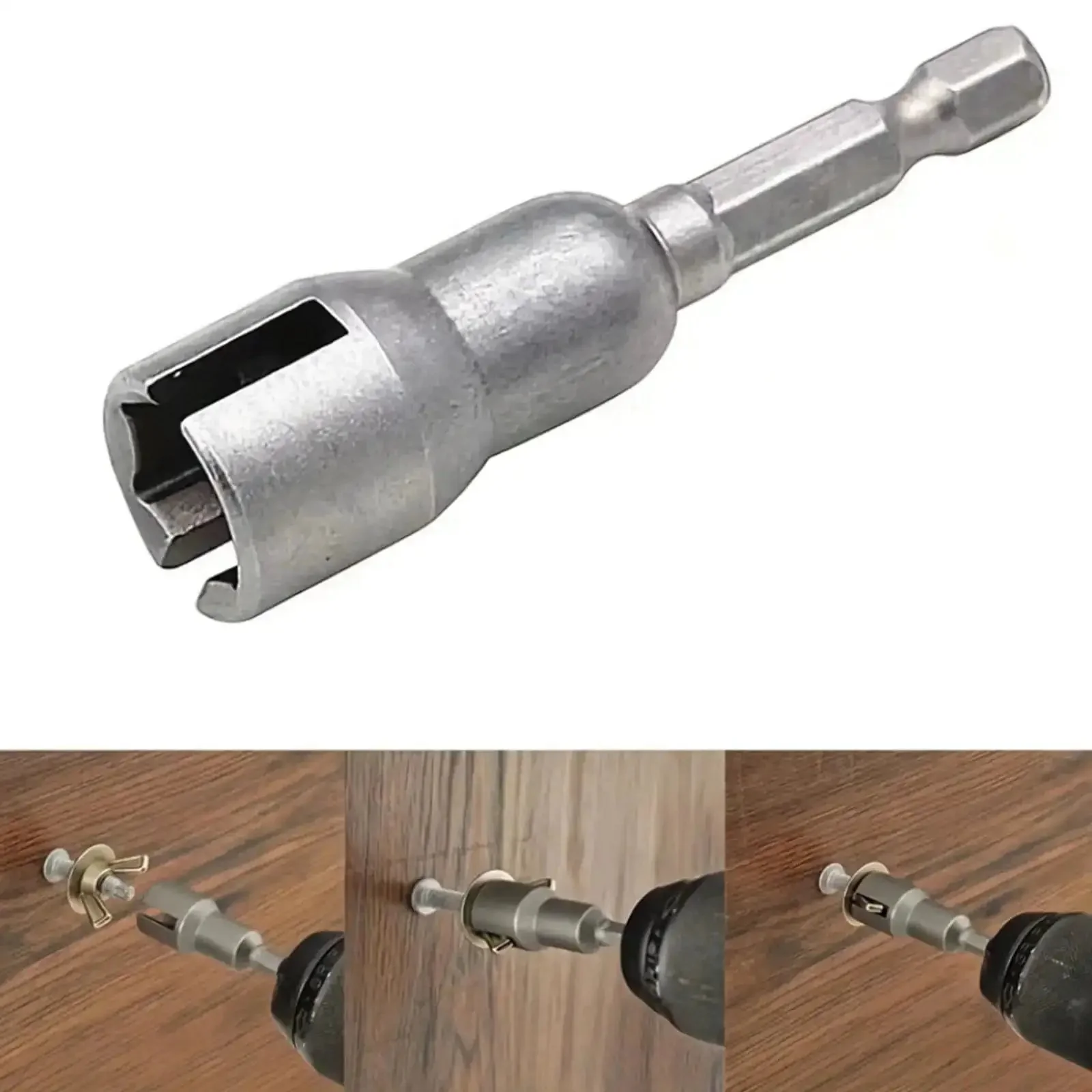 Hex Shank Socket Driver Adapter For Drills And Power Tools Heavy Duty Long Lasting Workhorse Bit Extension Quick Change Fit High Torque Ready Universal Converter For DIY Home Improvement And Hand Tools