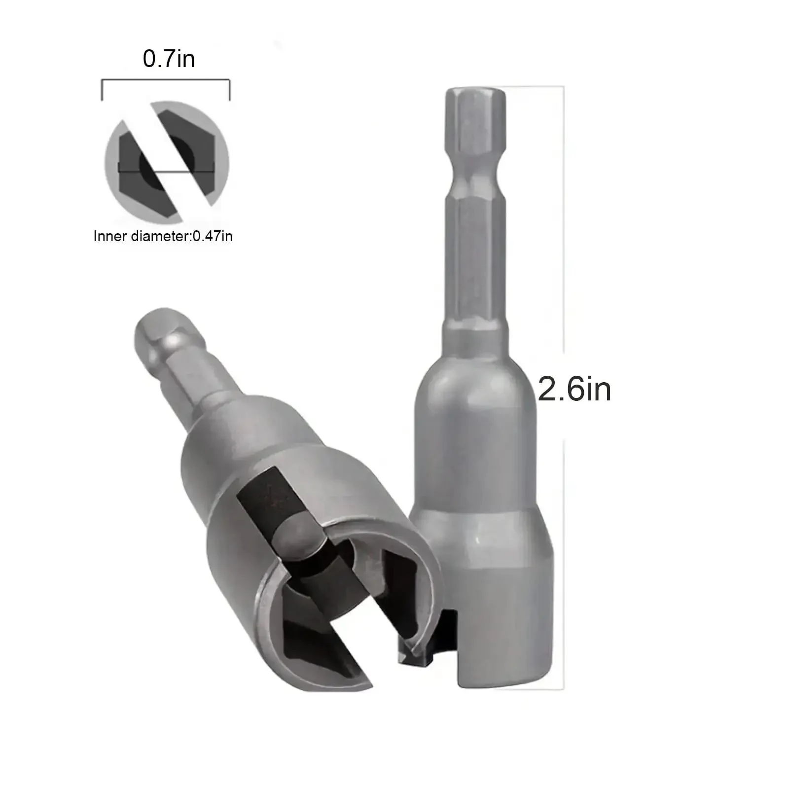 Hex Shank Socket Driver Adapter For Drills And Power Tools Heavy Duty Long Lasting Workhorse Bit Extension Quick Change Fit High Torque Ready Universal Converter For DIY Home Improvement And Hand Tools - Image 4