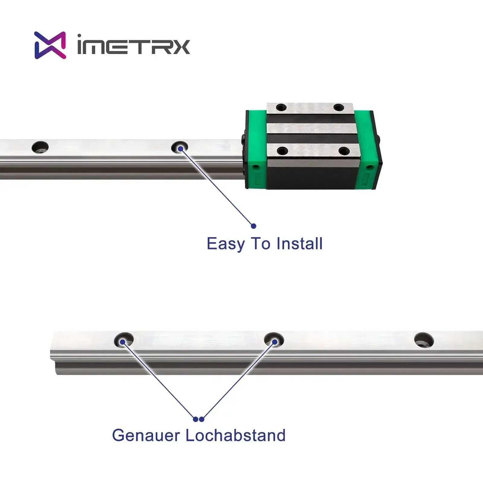 HGR15 Linear Guide Rail Kit With Two 300mm Rails And Four HGH15CA Bearing Blocks High Precision Pro Grade Anti Rust Components For Stable Motion In 3D Printers CNC Routers Lathes And DIY Automation Projects Plug And Play Ready - Image 5