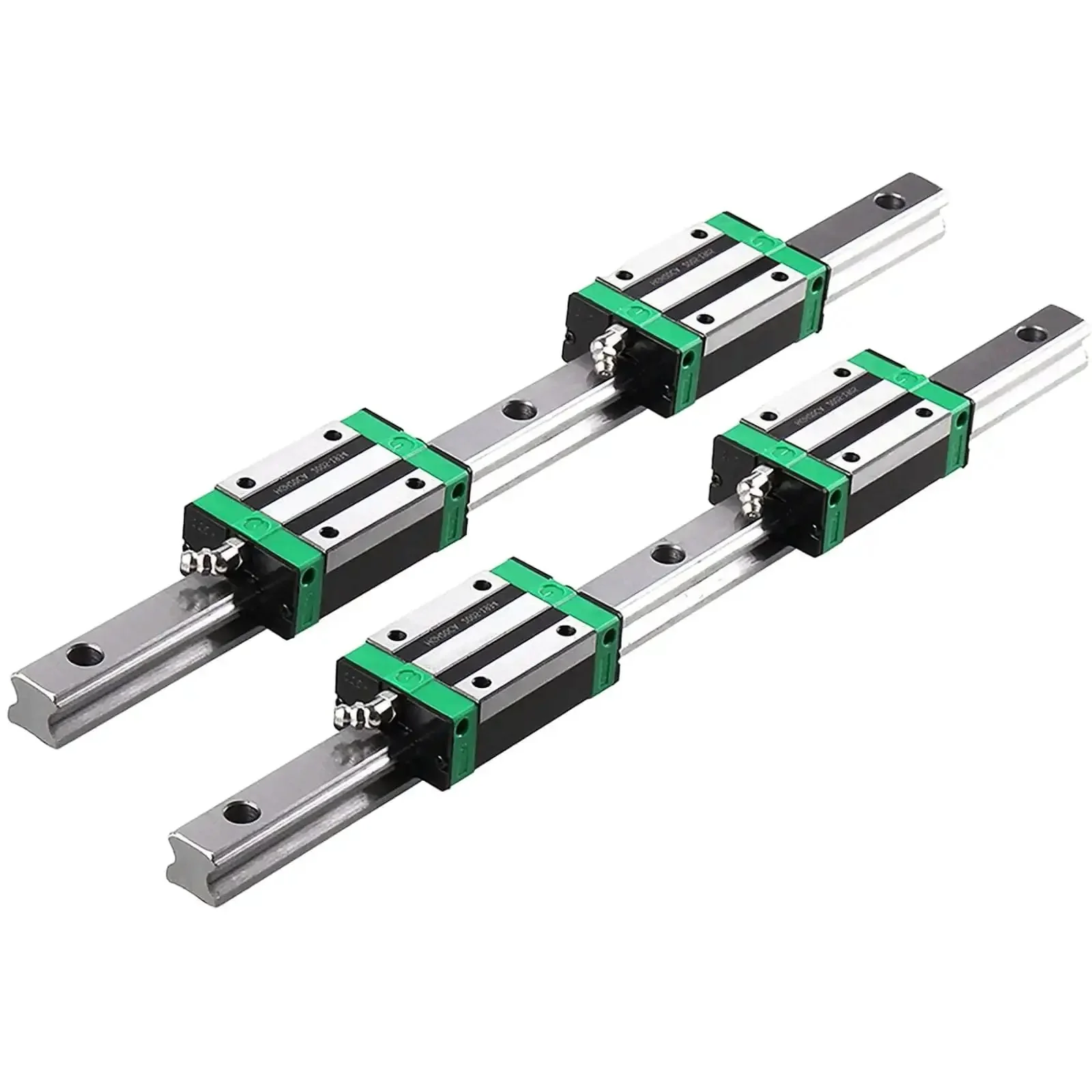 HGR15 Linear Rail Kit 1000mm Set With Two Rails And Four HGH15CA Slider Blocks For DIY CNC Routers Lathes And Mills Built From High Strength Steel For Smooth Precise Motion And Easy Assembly