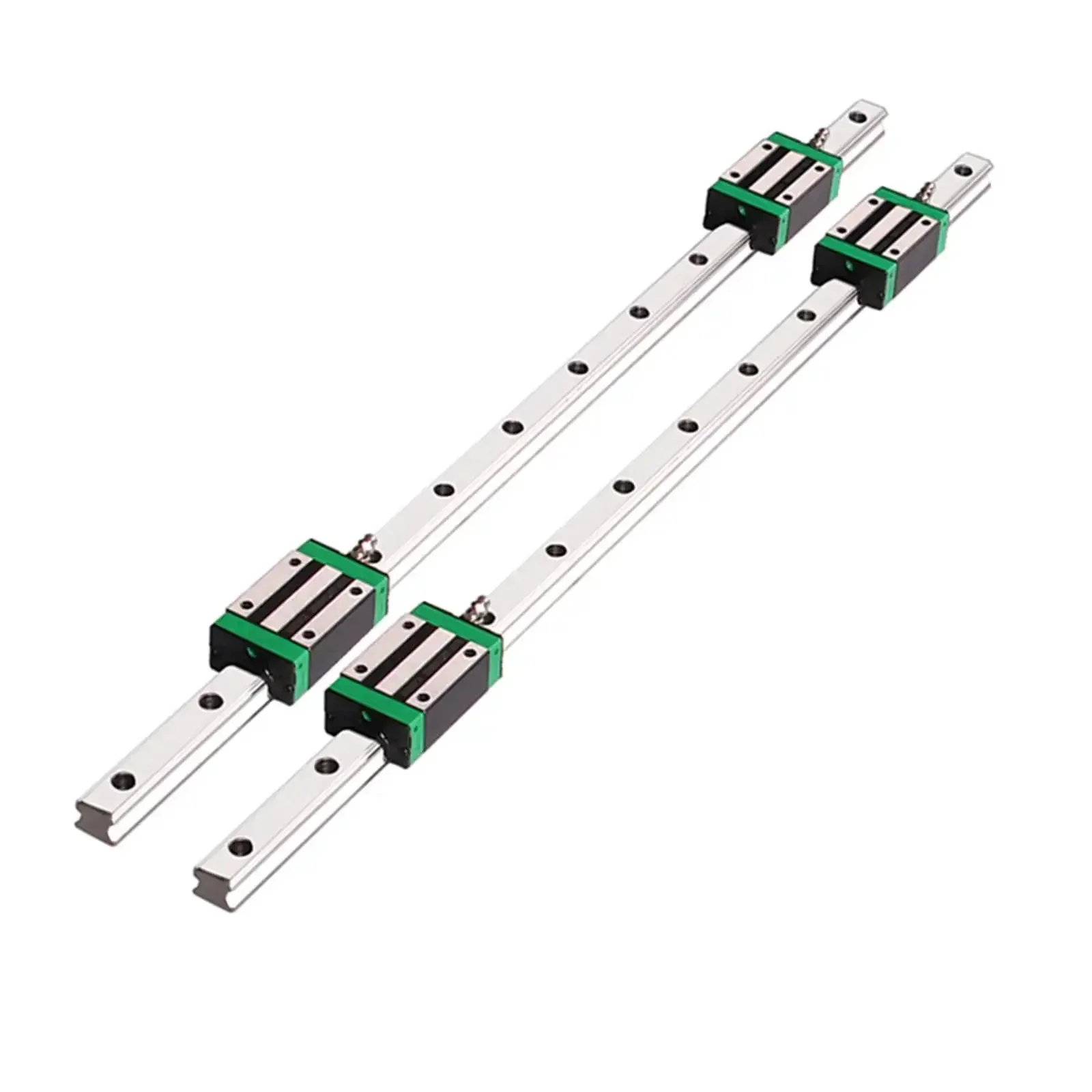 HGR20 500mm Linear Guide Rail Kit With Four Bearing Blocks For Do It Yourself CNC Routers Lathes And Mills High Precision Low Friction Linear Motion System For Smooth Economical Milling And Routing - Image 2