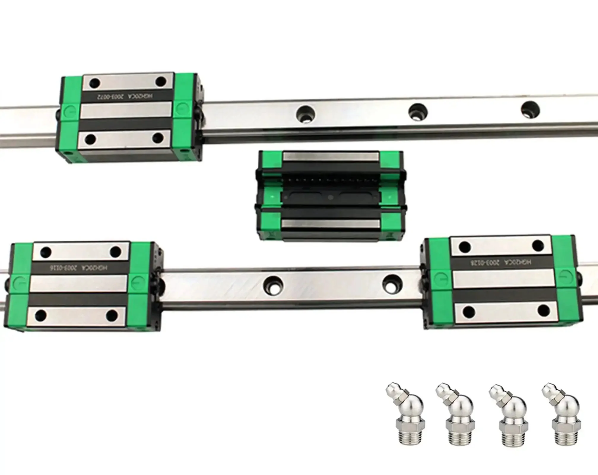 HGR20 500mm Linear Guide Rail Kit With Four Bearing Blocks For Do It Yourself CNC Routers Lathes And Mills High Precision Low Friction Linear Motion System For Smooth Economical Milling And Routing - Image 5