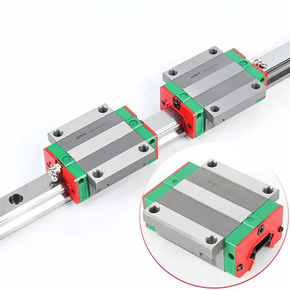 HGW30HC Linear Block Carriage Guide Rail Set For CNC Machines, Built Tough For Heavy Load, High Speed, High Rigidity And Precision Bearing Slider With Flange, Made In Taiwan, Custom Lengths Available - Image 4