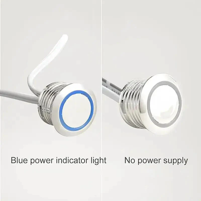 Hidden Touch Dimmer Switch For 12V 24V LED Strips Stepless Brightness Controller With LED Indicator Metallic Panel No Fuss Easy Install For Cabinets Wardrobes Showcases Vanity Mirrors Caravans DIY Projects - Image 3