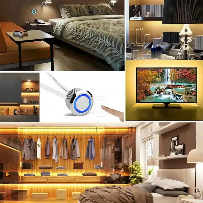 Hidden Touch Dimmer Switch For 12V 24V LED Strips Stepless Brightness Controller With LED Indicator Metallic Panel No Fuss Easy Install For Cabinets Wardrobes Showcases Vanity Mirrors Caravans DIY Projects - Image 4