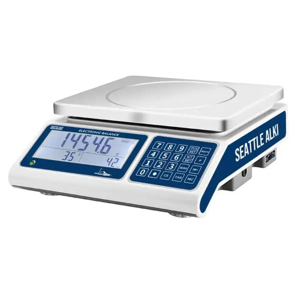 High Capacity Industrial Counting Scale For Small Parts 30 Kg X 0.5 G Quick Count In Seconds No Brainer Time Saver With 0.5 G Accuracy Units G Lbs Oz Kg Save Time And Cut Inventory Costs