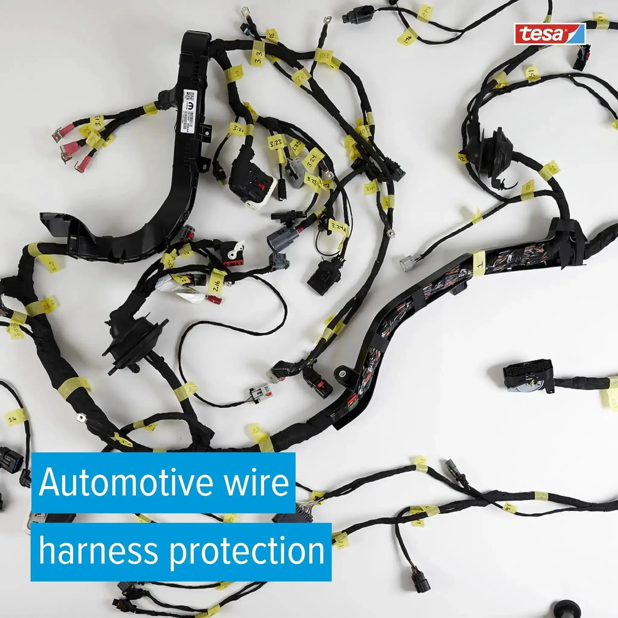 High Performance PET Cloth Automotive Wire Harness Tape Black 19mm x 25m 5 Rolls with Heavy Duty Acrylic Adhesive for Heat and Abrasion Protection in Car Wiring - Image 5