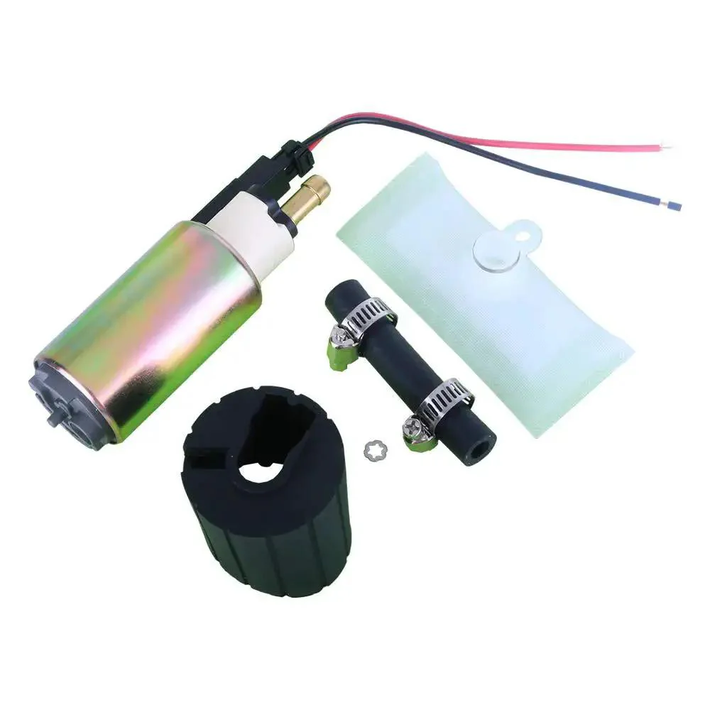 High Performance Universal Electric In Tank Fuel Pump With Installation Kit For Multiple Models E2157 140 To 160 LPH Flow Plug And Play Setup With Strainer Clamp Rubber Hose Wiring And Complete Install Hardware - Image 3