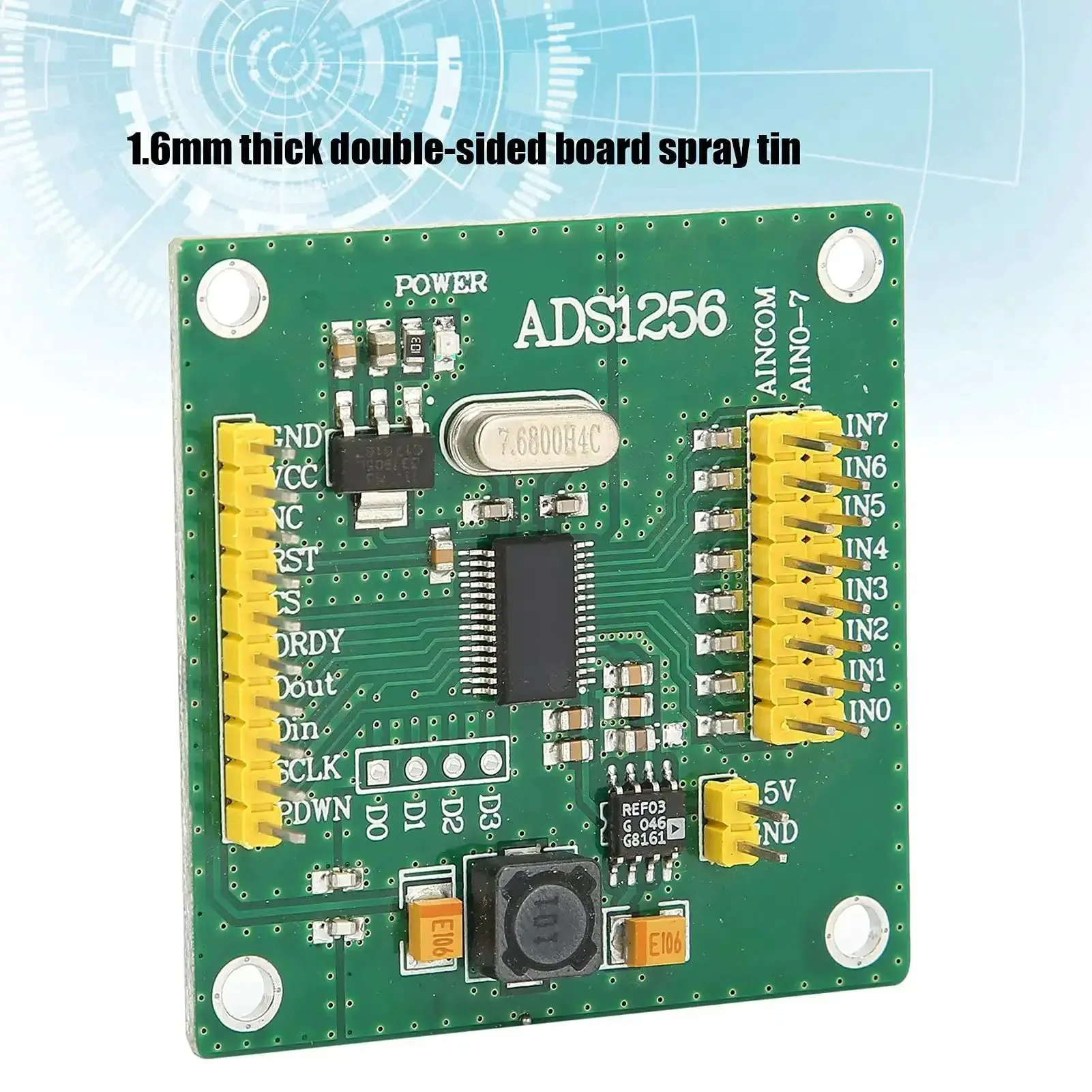 High Precision 24 Bit Analog To Digital Converter Module With Plug And Play Interface Onboard Terminal Block For No Fuss Easy Input Output And Durable Double Sided PCB For Stable Accurate Digital Conversion - Image 8