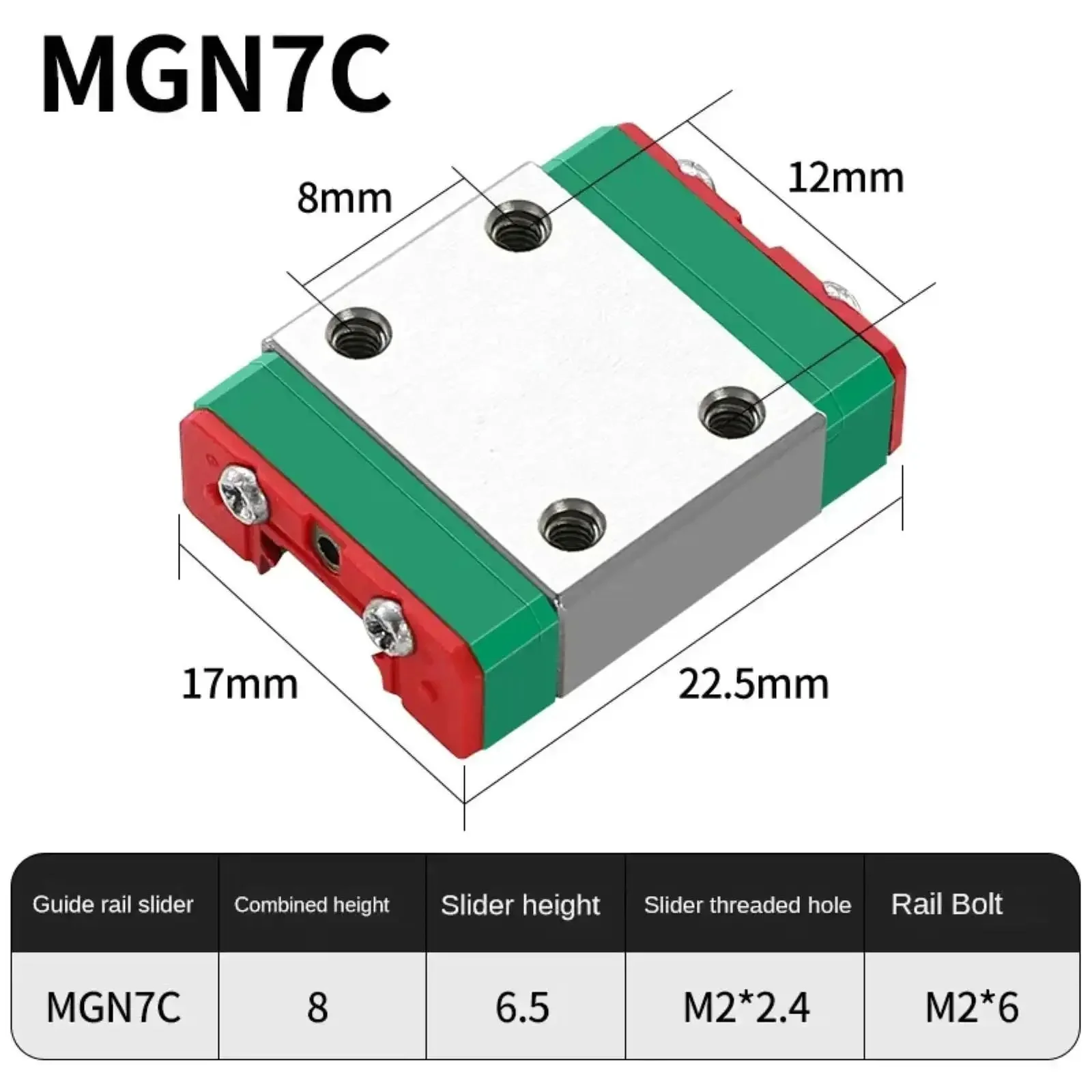High Precision Linear Rail For 3D Printers And CNC Machines MGN7 MGN9 MGN12 MGN15 Compatible 50mm To 1000mm Travel With Hardened Chrome Plated Or Nitrided Surfaces And Built In Wipers For Longer Life And Smooth Motion - Image 2