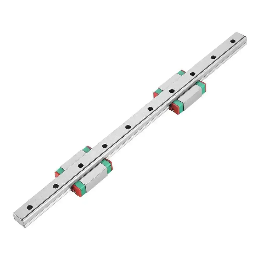 High Precision Linear Rail Guide 250mm Long 12mm Wide For Automatic Equipment 4 Point Load Bearing Slide Blocks With Lubrication System Smooth Heavy Duty Linear Motion For CNC And Mechatronics - Image 4