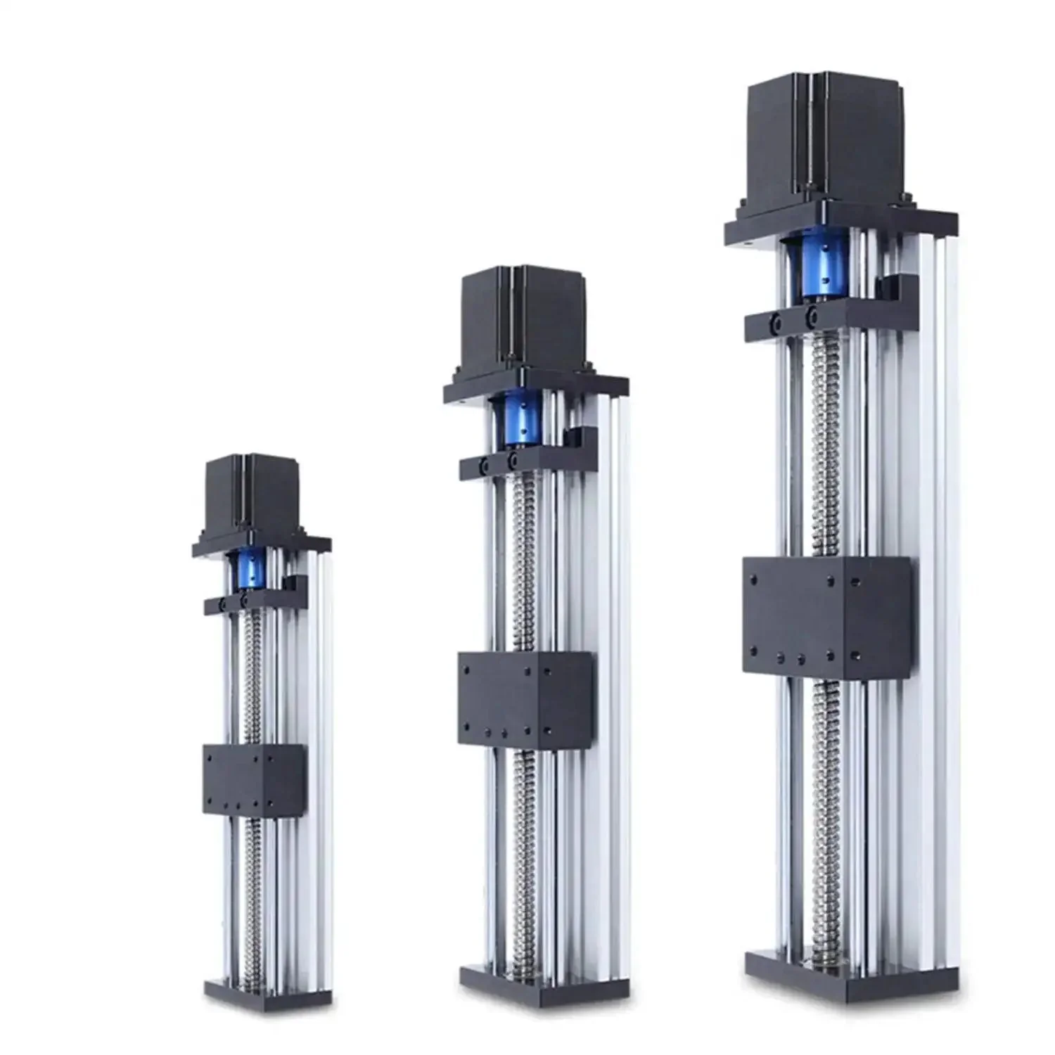 High Precision Linear Rail Stage With 100mm 200mm 300mm Travel Square Rails Mini Slide Table And NEMA 23 Stepper Motor For DIY Makers And Pro Hobbyists CNC Router Milling Machine