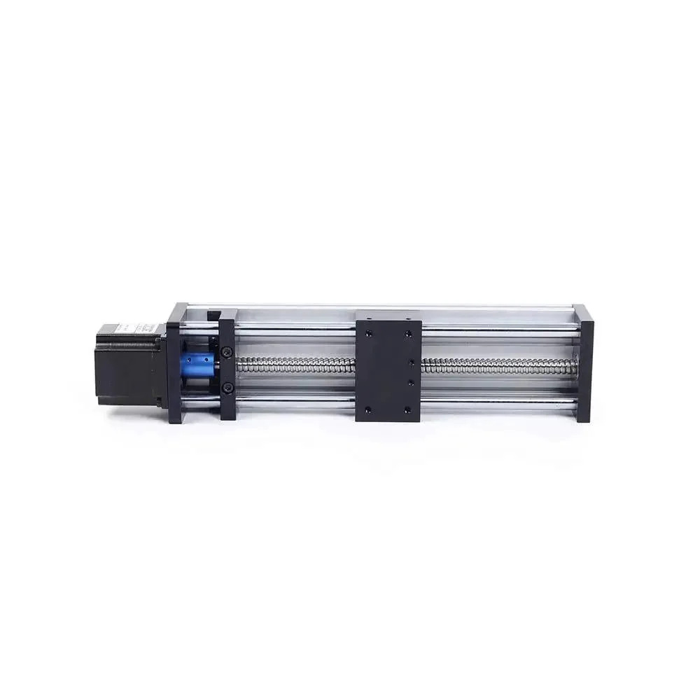 High Precision Linear Rail Stage With 100mm 200mm 300mm Travel Square Rails Mini Slide Table And NEMA 23 Stepper Motor For DIY Makers And Pro Hobbyists CNC Router Milling Machine - Image 3