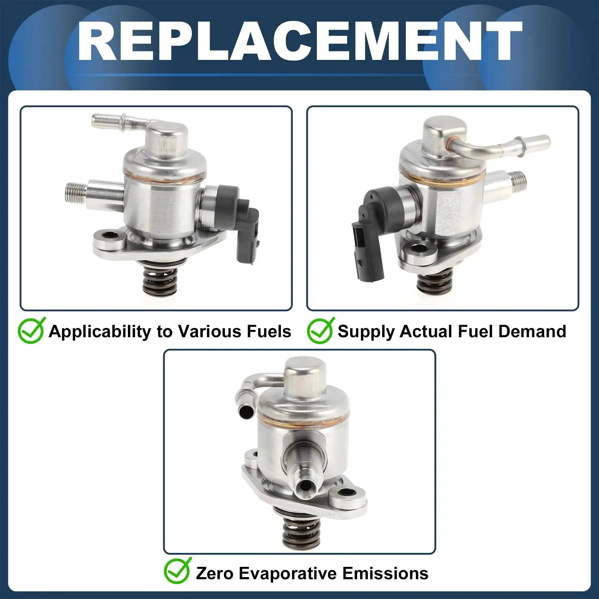 High Pressure Fuel Pump Assembly For Cadillac ATS CTS CT6 GMC Acadia Canyon And Camaro 2016-2019 V6 3.6L OE Fitment HM10117 12647366 12673141 12673750 12691088 HPM1027 - Image 4
