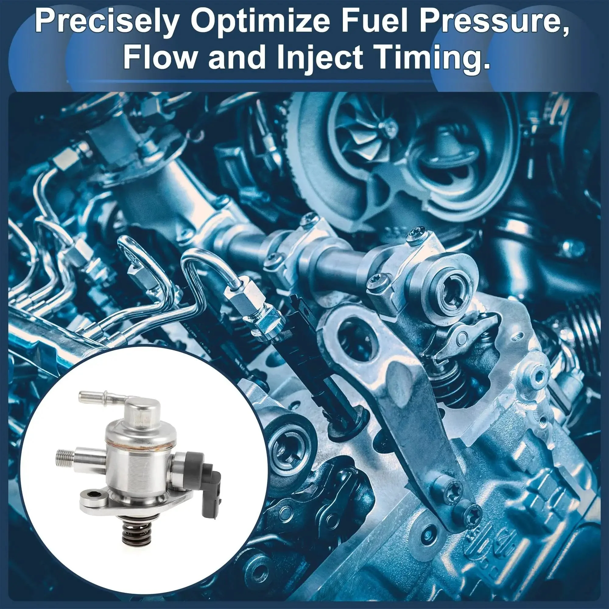 High Pressure Fuel Pump Assembly For Cadillac ATS CTS CT6 GMC Acadia Canyon And Camaro 2016-2019 V6 3.6L OE Fitment HM10117 12647366 12673141 12673750 12691088 HPM1027 - Image 7